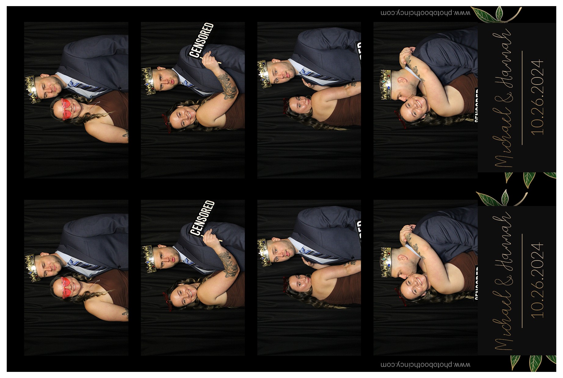 Michael & Hannah Wells!  | View more photos from the event at gallery.photoboothcincy.com/u/PhotoBoothCincy/Michael-Hannah-Wells