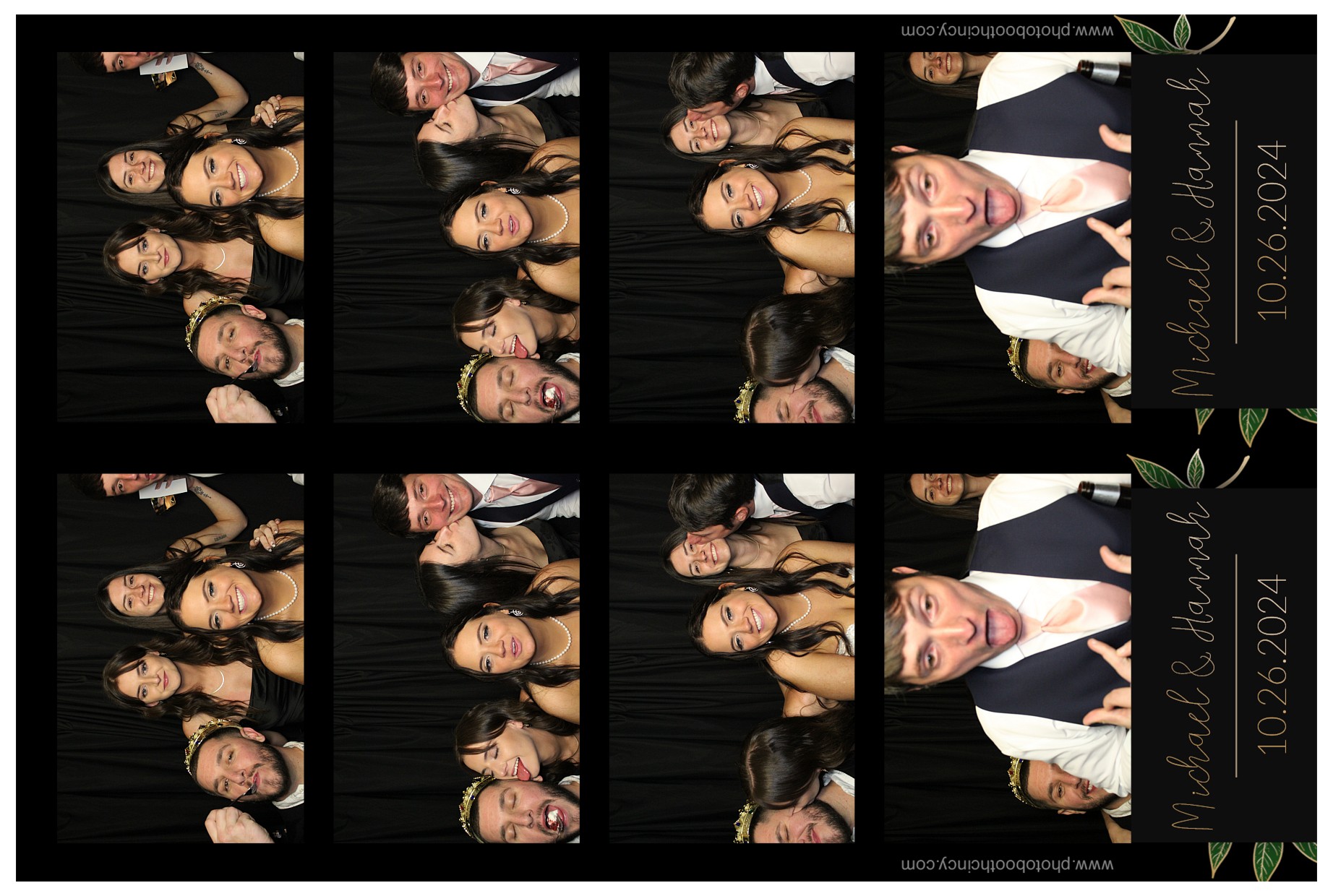 Michael & Hannah Wells!  | View more photos from the event at gallery.photoboothcincy.com/u/PhotoBoothCincy/Michael-Hannah-Wells