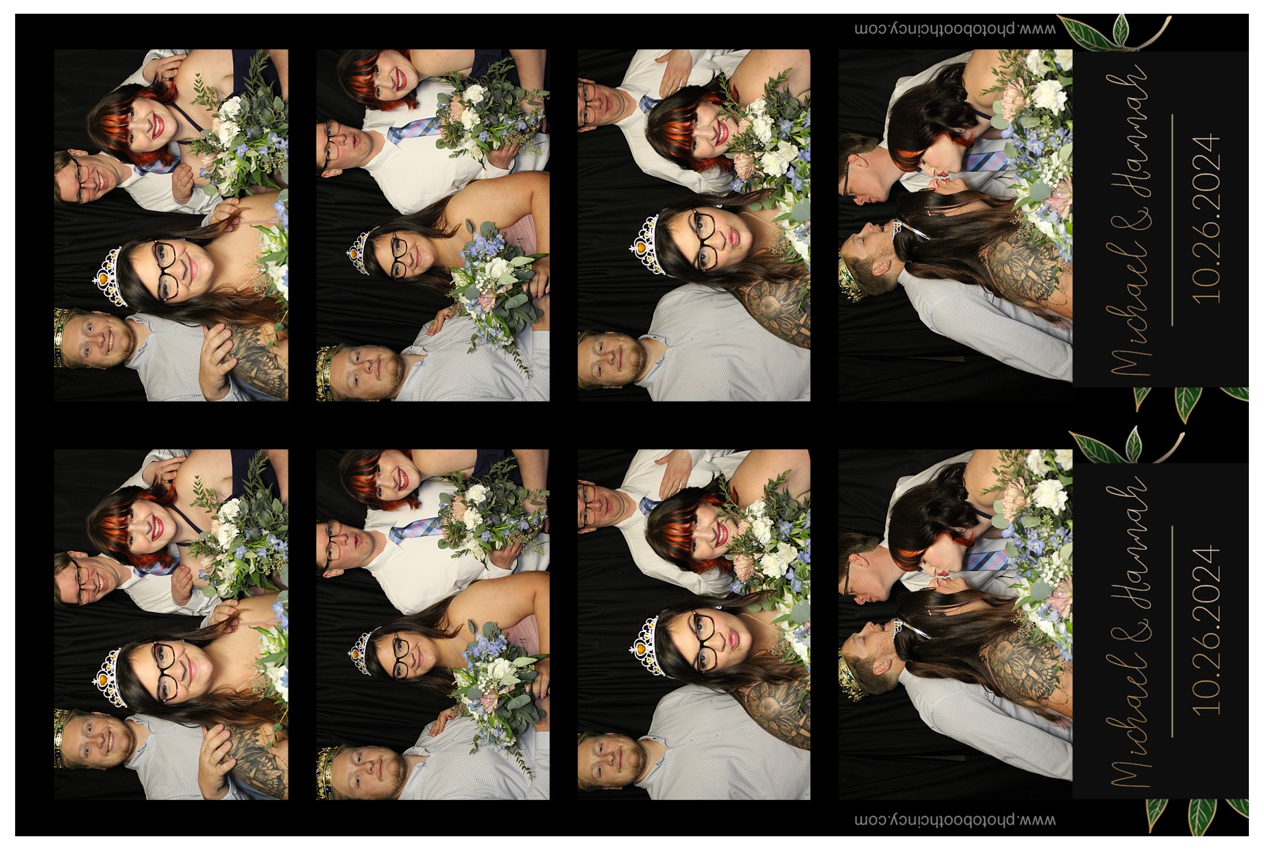 Michael & Hannah Wells!  | View more photos from the event at gallery.photoboothcincy.com/u/PhotoBoothCincy/Michael-Hannah-Wells