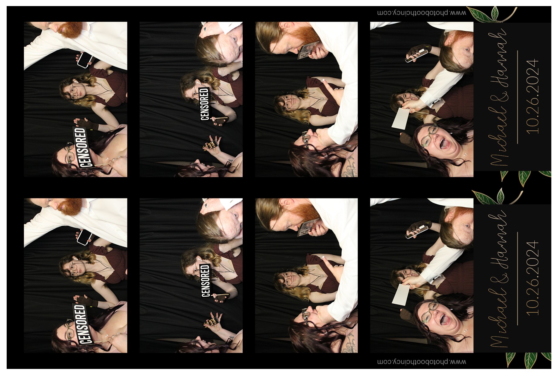 Michael & Hannah Wells!  | View more photos from the event at gallery.photoboothcincy.com/u/PhotoBoothCincy/Michael-Hannah-Wells