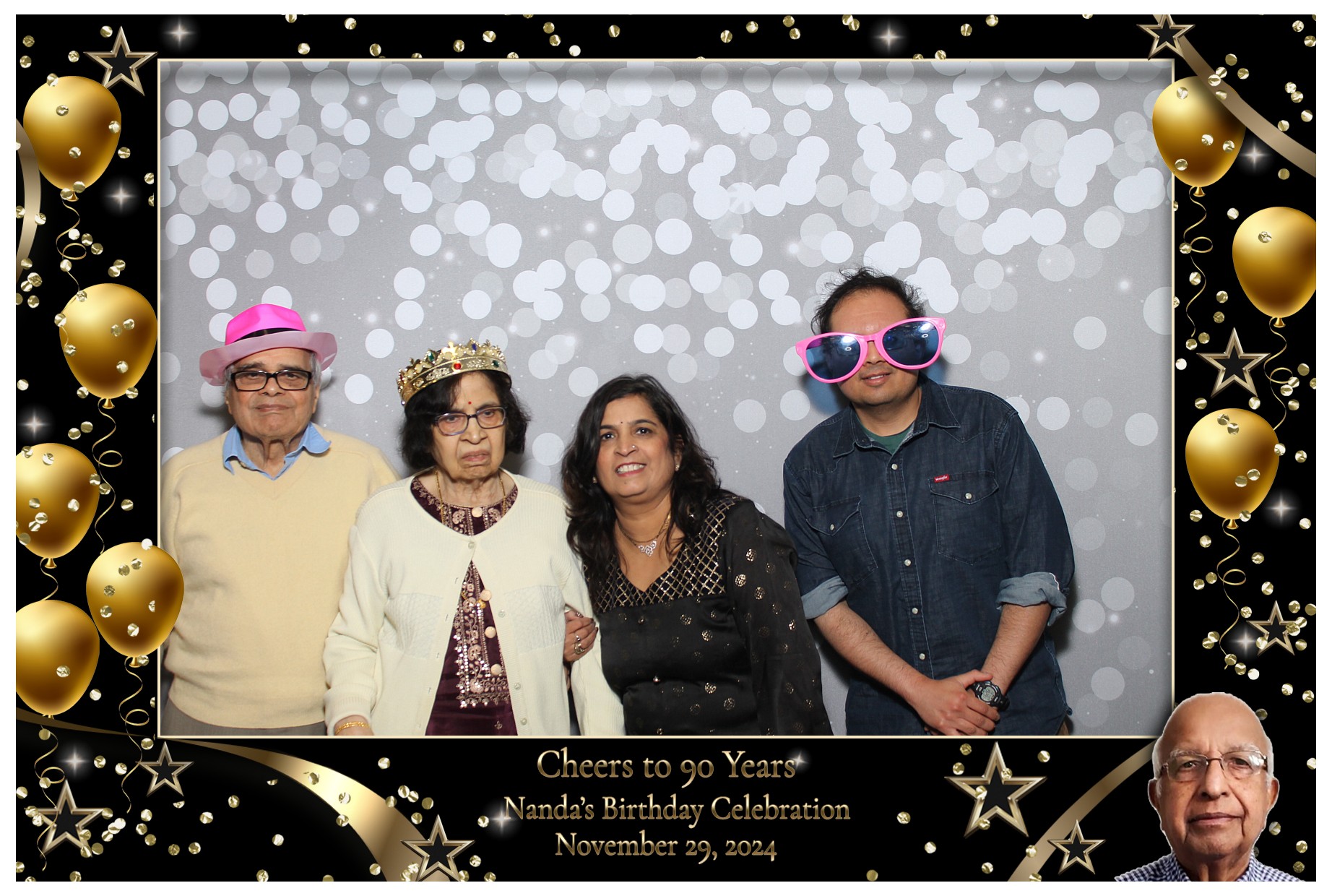 Nanda's 90th! | View more photos from the event at gallery.photoboothcincy.com/u/PhotoBoothCincy/Nandas-90th