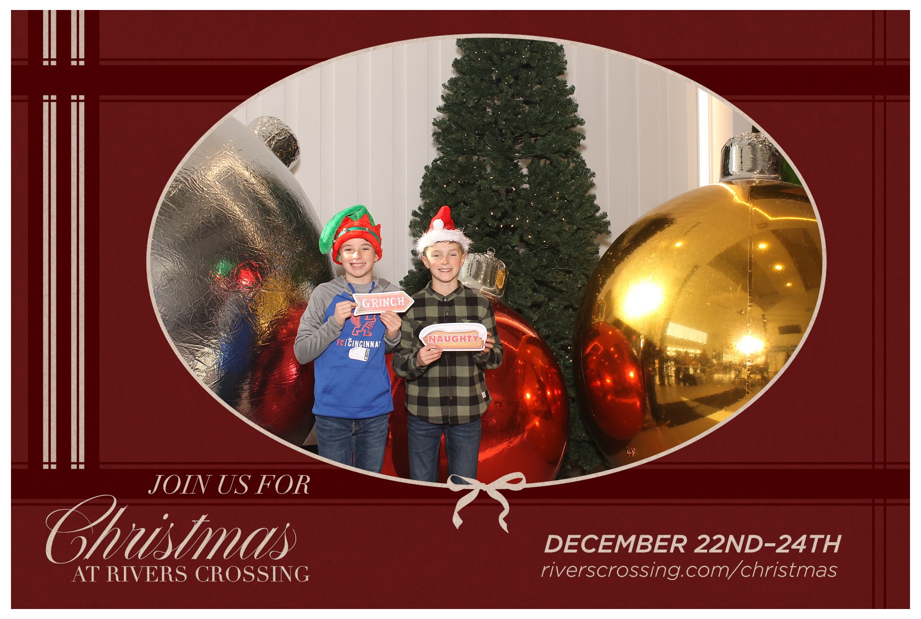 Rivers Crossing Christmas Invite | View more photos from the event at gallery.photoboothcincy.com/u/PhotoBoothCincy/Rivers-Crossing-Christmas-Invite