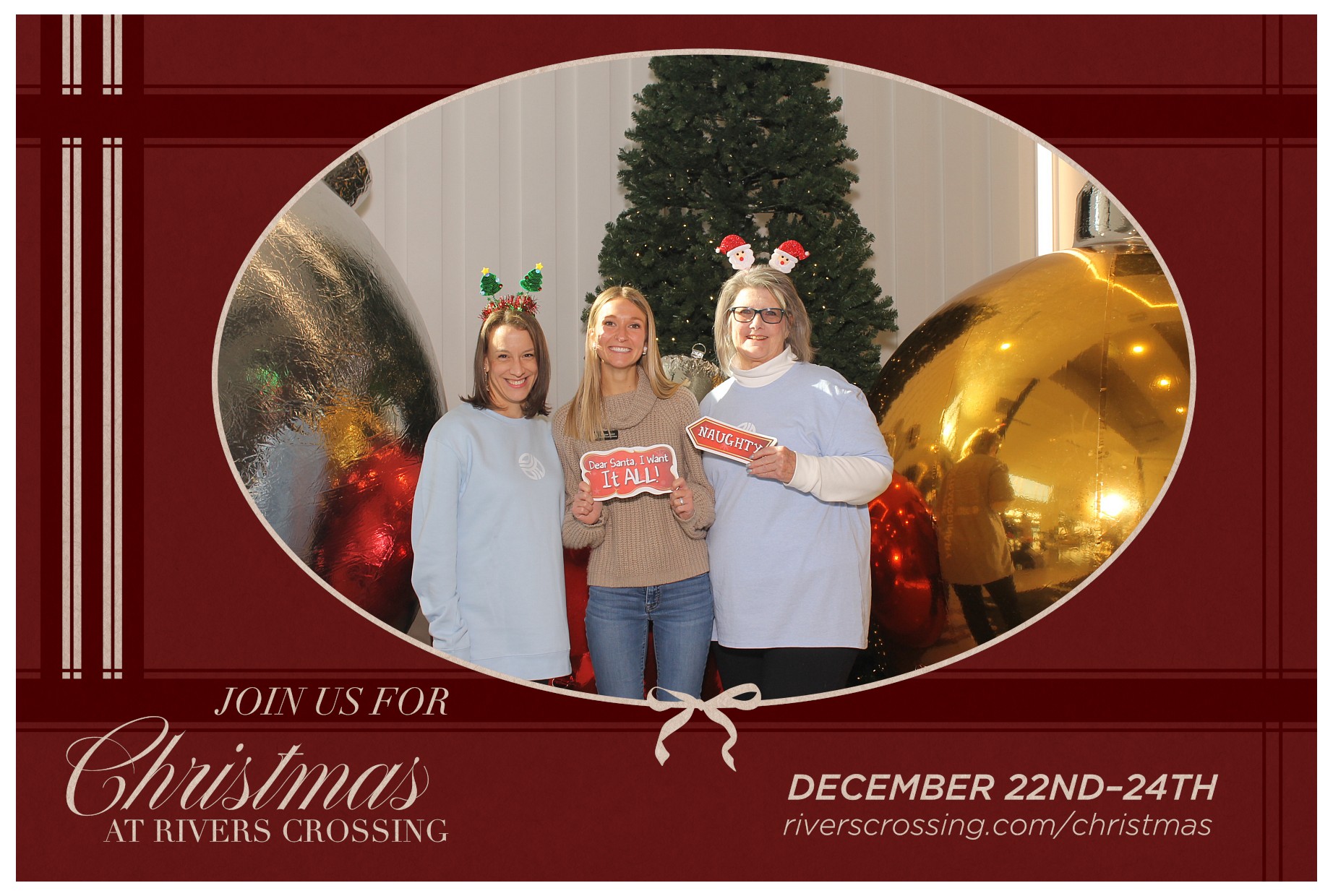 Rivers Crossing Christmas Invite | View more photos from the event at gallery.photoboothcincy.com/u/PhotoBoothCincy/Rivers-Crossing-Christmas-Invite