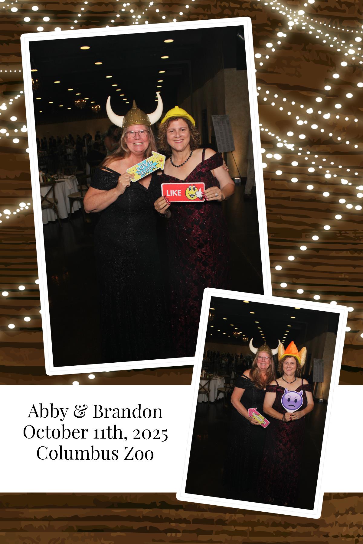 Abby & Brandon | View more photos from the event at gallery.photoboothcincy.com/u/PhotoBoothCincy/Abby-Brandon