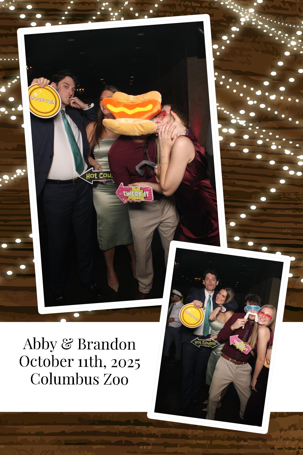Abby & Brandon | View more photos from the event at gallery.photoboothcincy.com/u/PhotoBoothCincy/Abby-Brandon