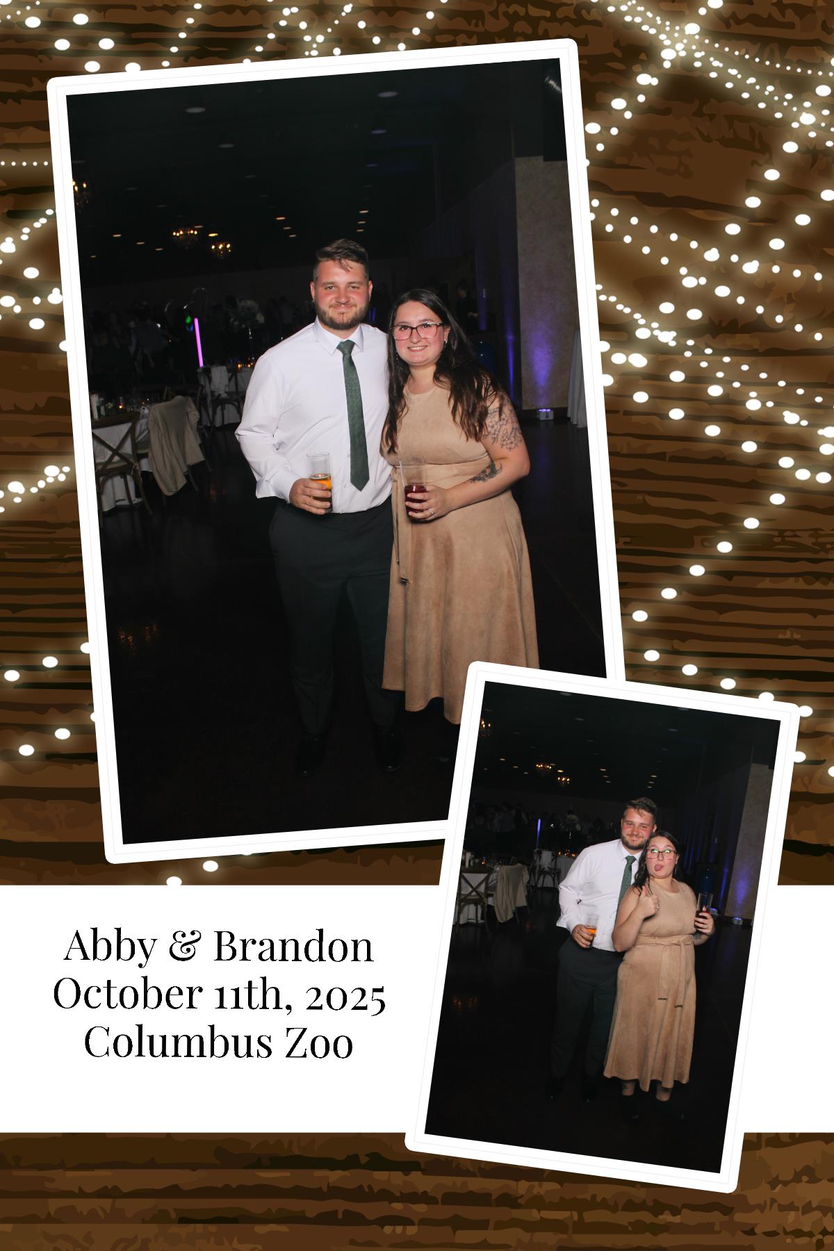 Abby & Brandon | View more photos from the event at gallery.photoboothcincy.com/u/PhotoBoothCincy/Abby-Brandon