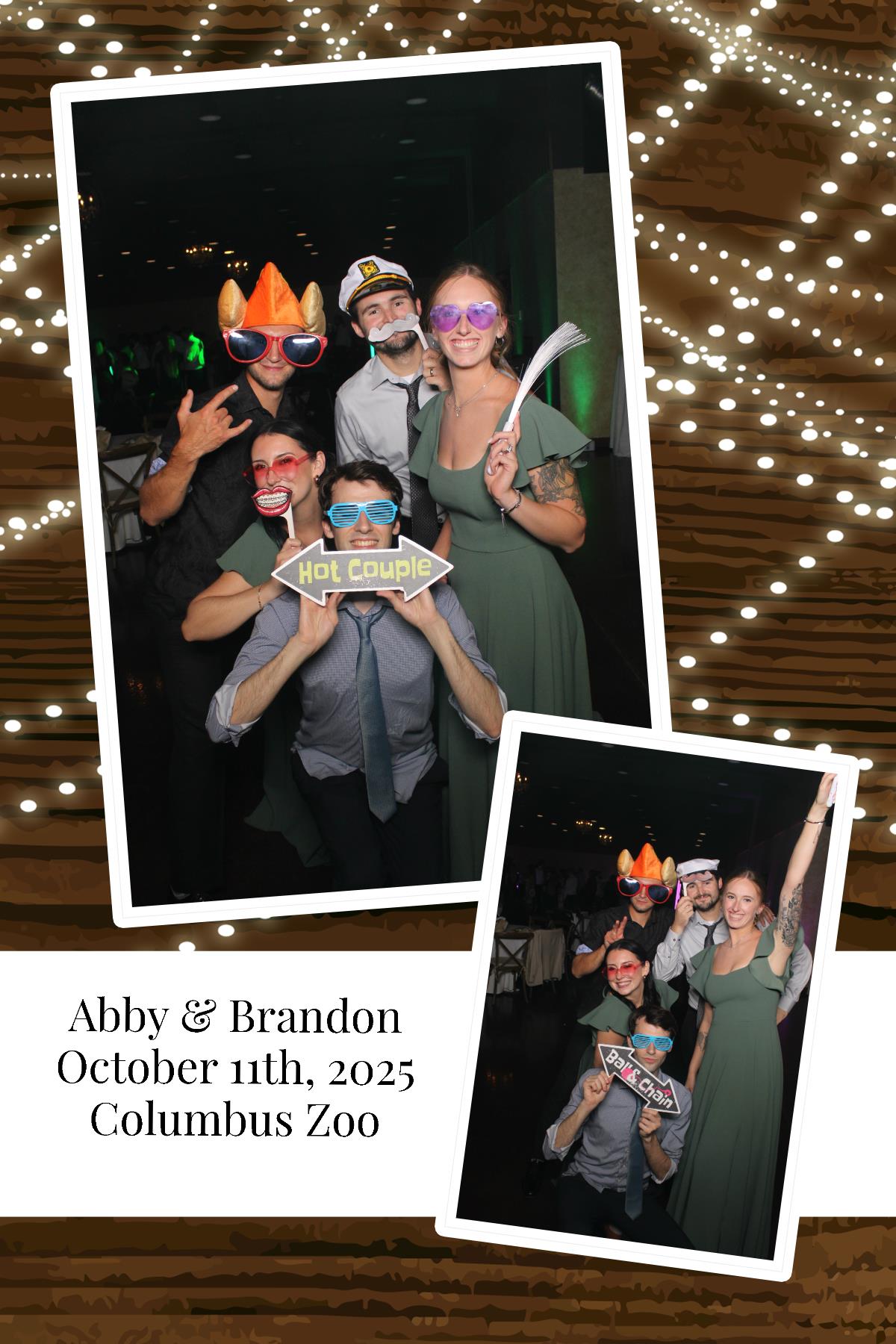 Abby & Brandon | View more photos from the event at gallery.photoboothcincy.com/u/PhotoBoothCincy/Abby-Brandon