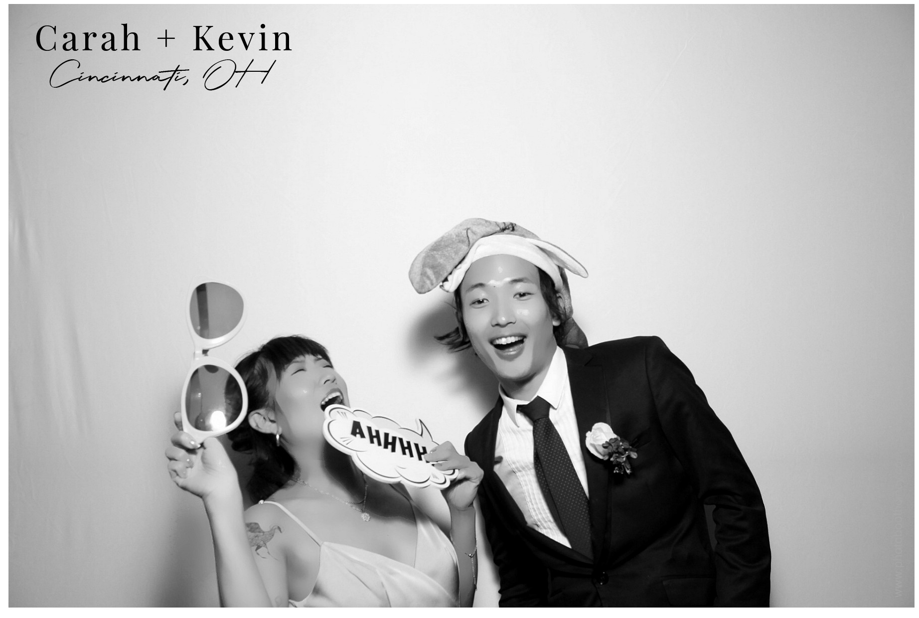Carah & Kevin | View more photos from the event at gallery.photoboothcincy.com/u/PhotoBoothCincy/Carah-Kevin