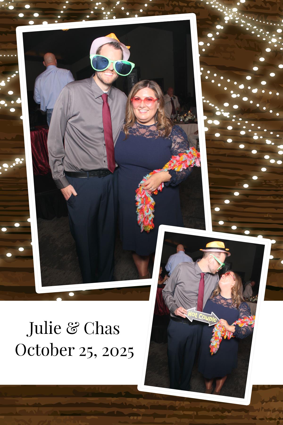 Julie & Chas | View more photos from the event at gallery.photoboothcincy.com/u/PhotoBoothCincy/Julie-Chas