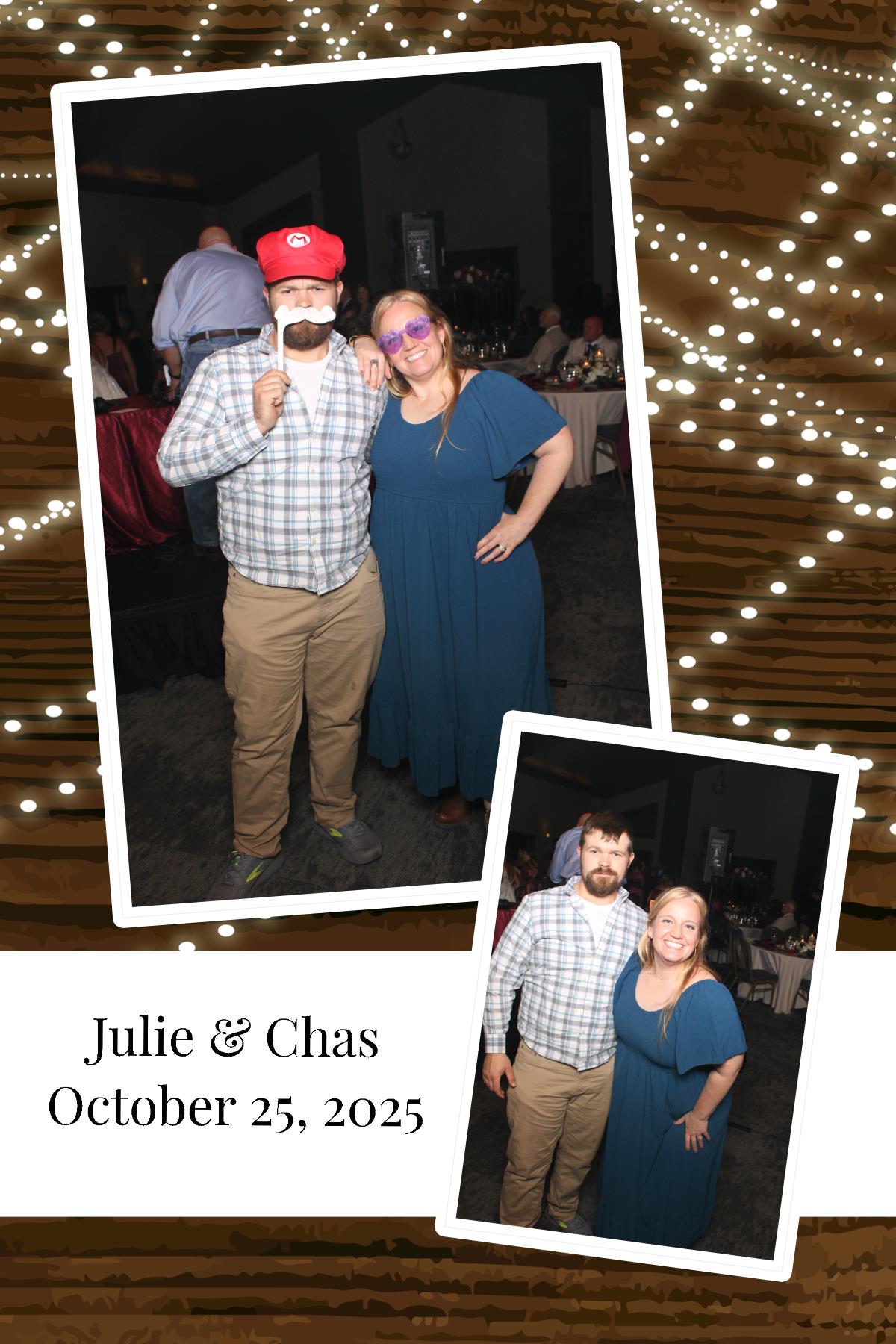 Julie & Chas | View more photos from the event at gallery.photoboothcincy.com/u/PhotoBoothCincy/Julie-Chas