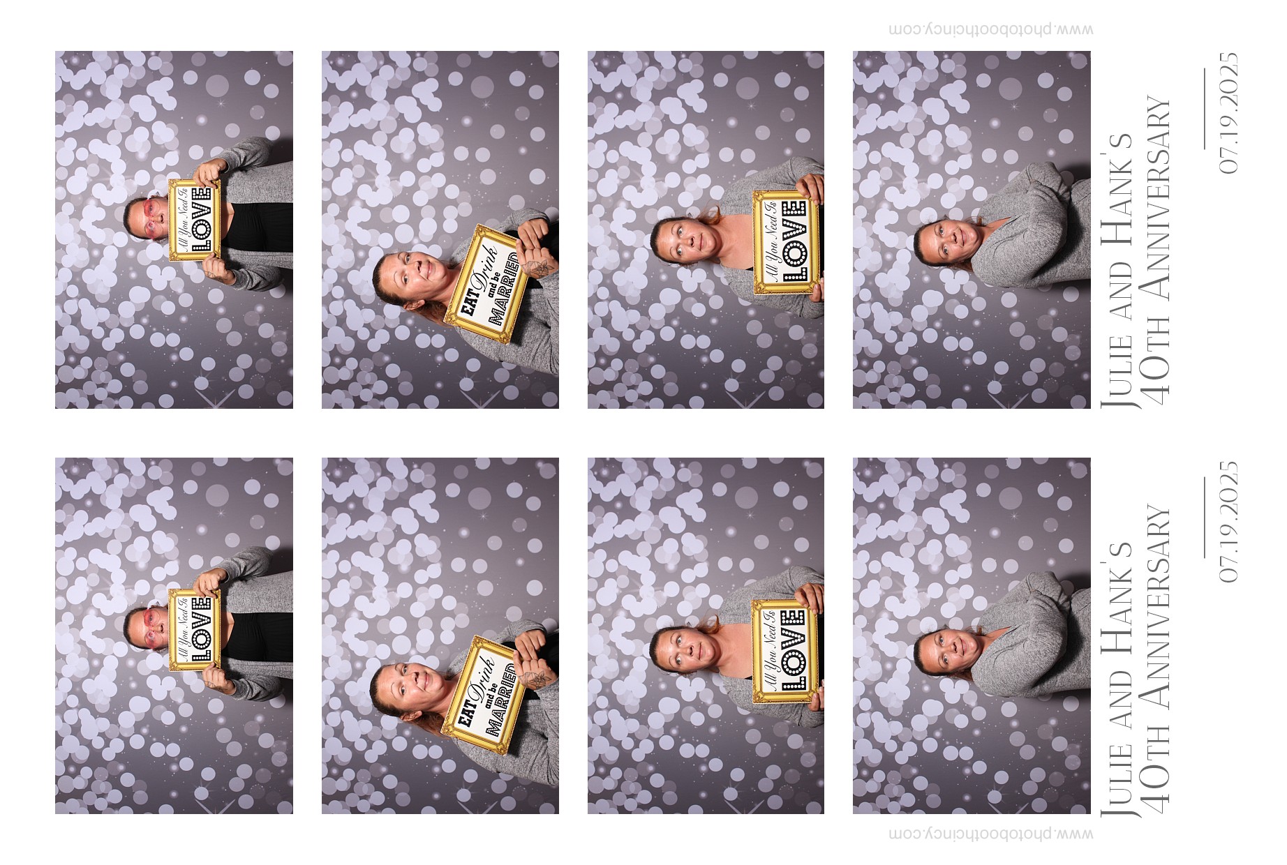 Julie & Hank | View more photos from the event at gallery.photoboothcincy.com/u/PhotoBoothCincy/Julie-Hank