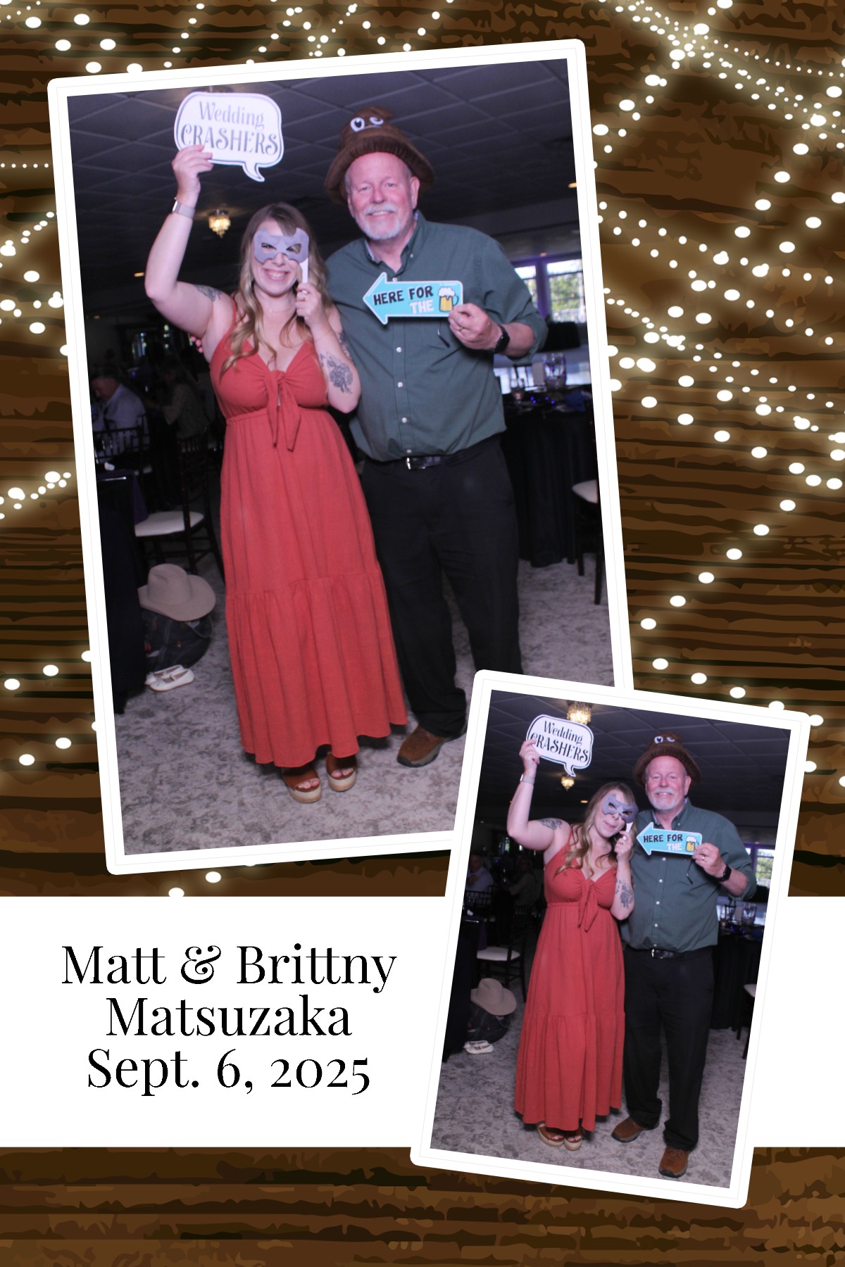 Matt & Brittny | View more photos from the event at gallery.photoboothcincy.com/u/PhotoBoothCincy/Matt-Brittny