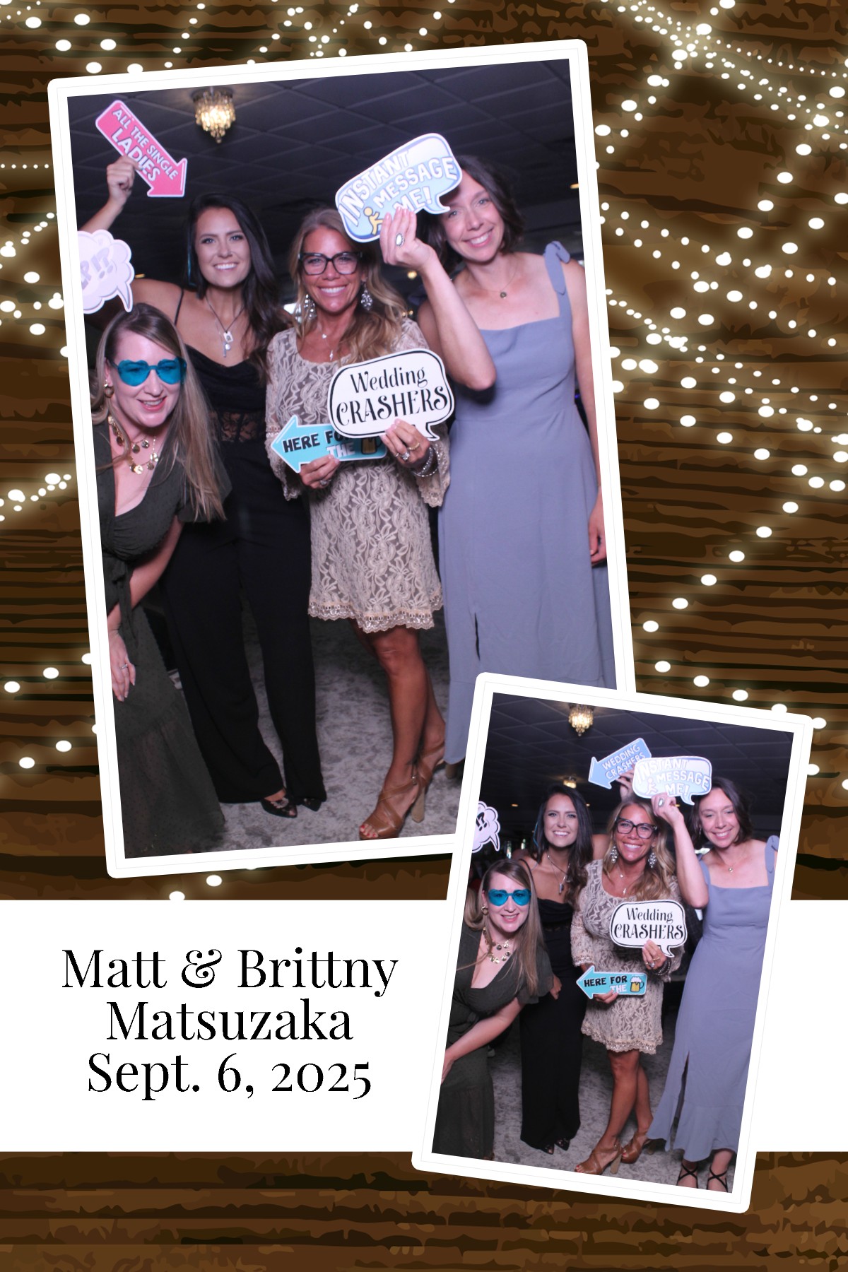 Matt & Brittny | View more photos from the event at gallery.photoboothcincy.com/u/PhotoBoothCincy/Matt-Brittny
