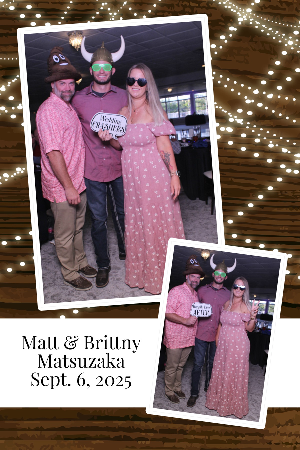 Matt & Brittny | View more photos from the event at gallery.photoboothcincy.com/u/PhotoBoothCincy/Matt-Brittny
