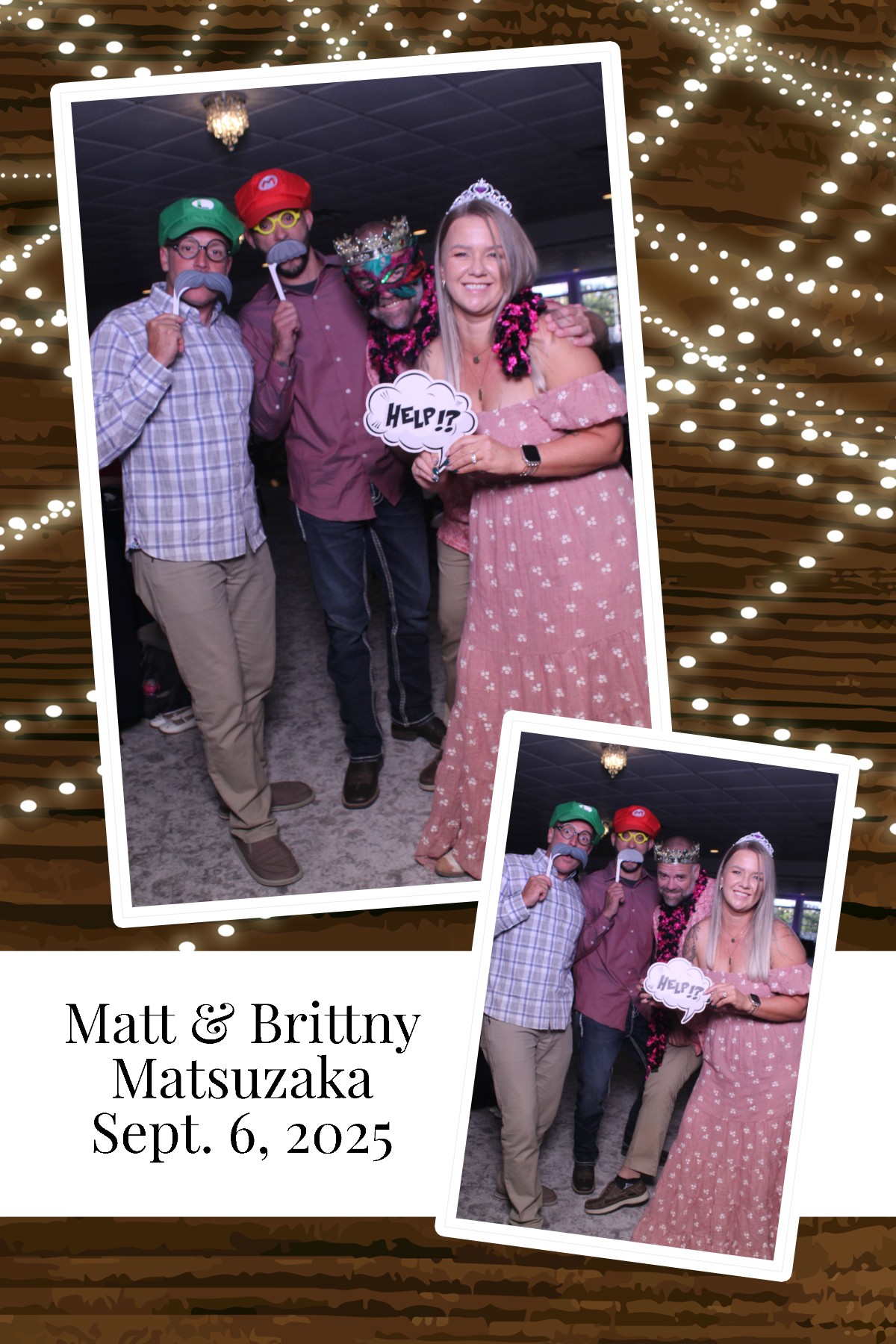 Matt & Brittny | View more photos from the event at gallery.photoboothcincy.com/u/PhotoBoothCincy/Matt-Brittny
