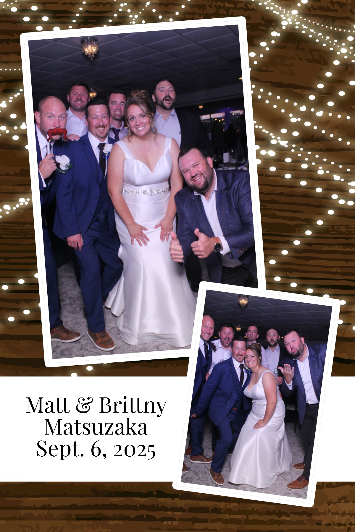 Matt & Brittny | View more photos from the event at gallery.photoboothcincy.com/u/PhotoBoothCincy/Matt-Brittny