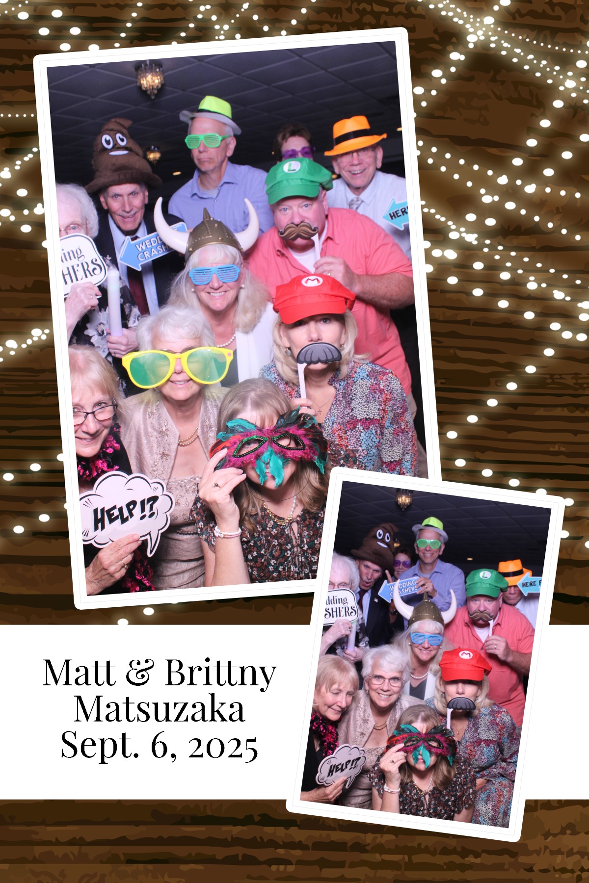 Matt & Brittny | View more photos from the event at gallery.photoboothcincy.com/u/PhotoBoothCincy/Matt-Brittny