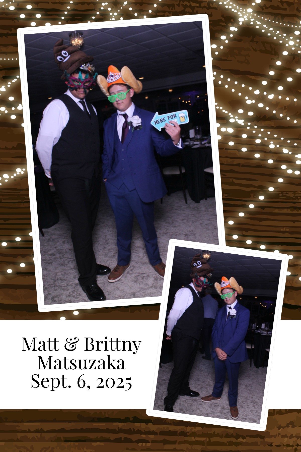 Matt & Brittny | View more photos from the event at gallery.photoboothcincy.com/u/PhotoBoothCincy/Matt-Brittny