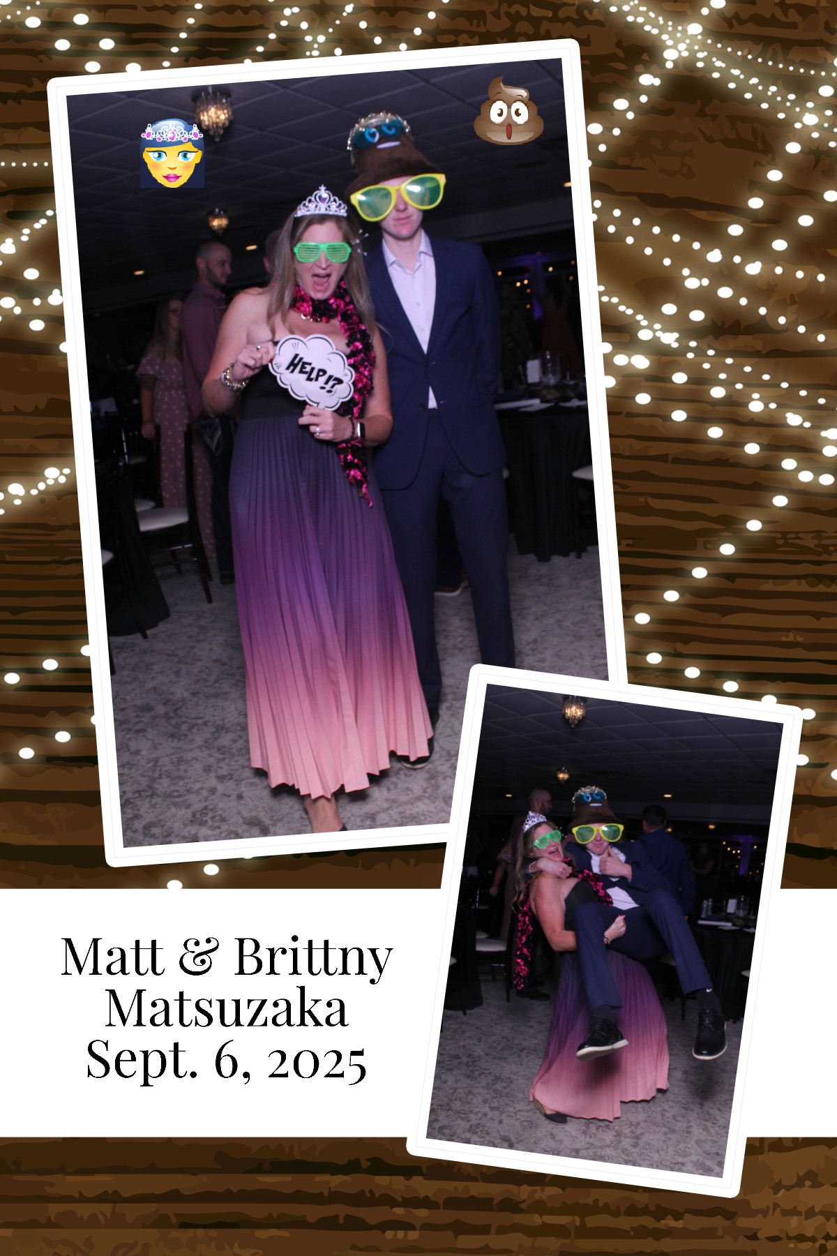 Matt & Brittny | View more photos from the event at gallery.photoboothcincy.com/u/PhotoBoothCincy/Matt-Brittny