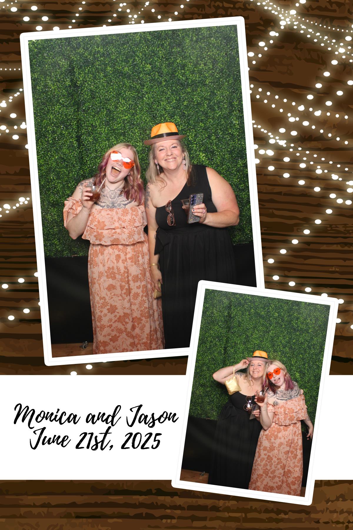 Monica & Jason | View more photos from the event at gallery.photoboothcincy.com/u/PhotoBoothCincy/Monica-Jason