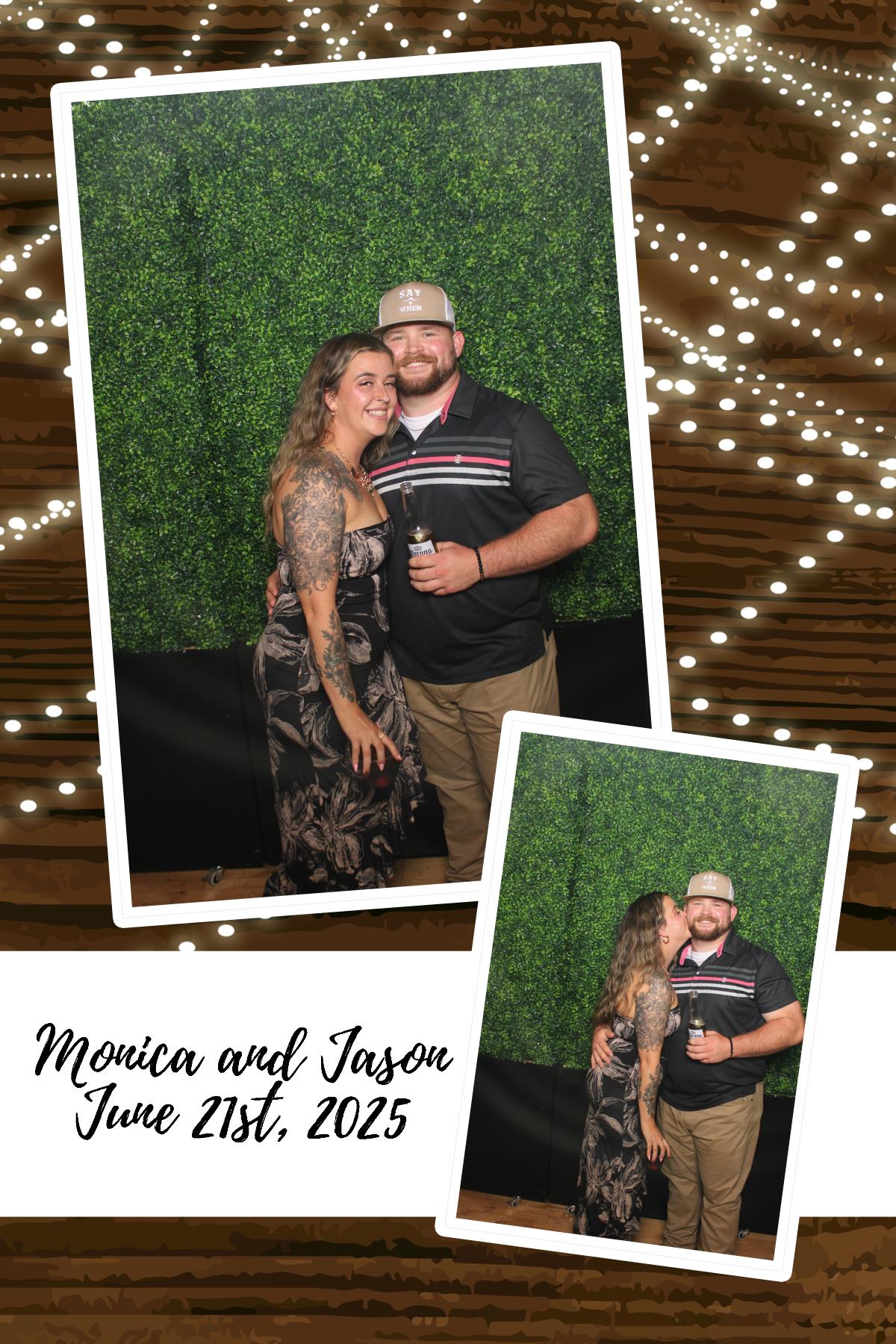 Monica & Jason | View more photos from the event at gallery.photoboothcincy.com/u/PhotoBoothCincy/Monica-Jason