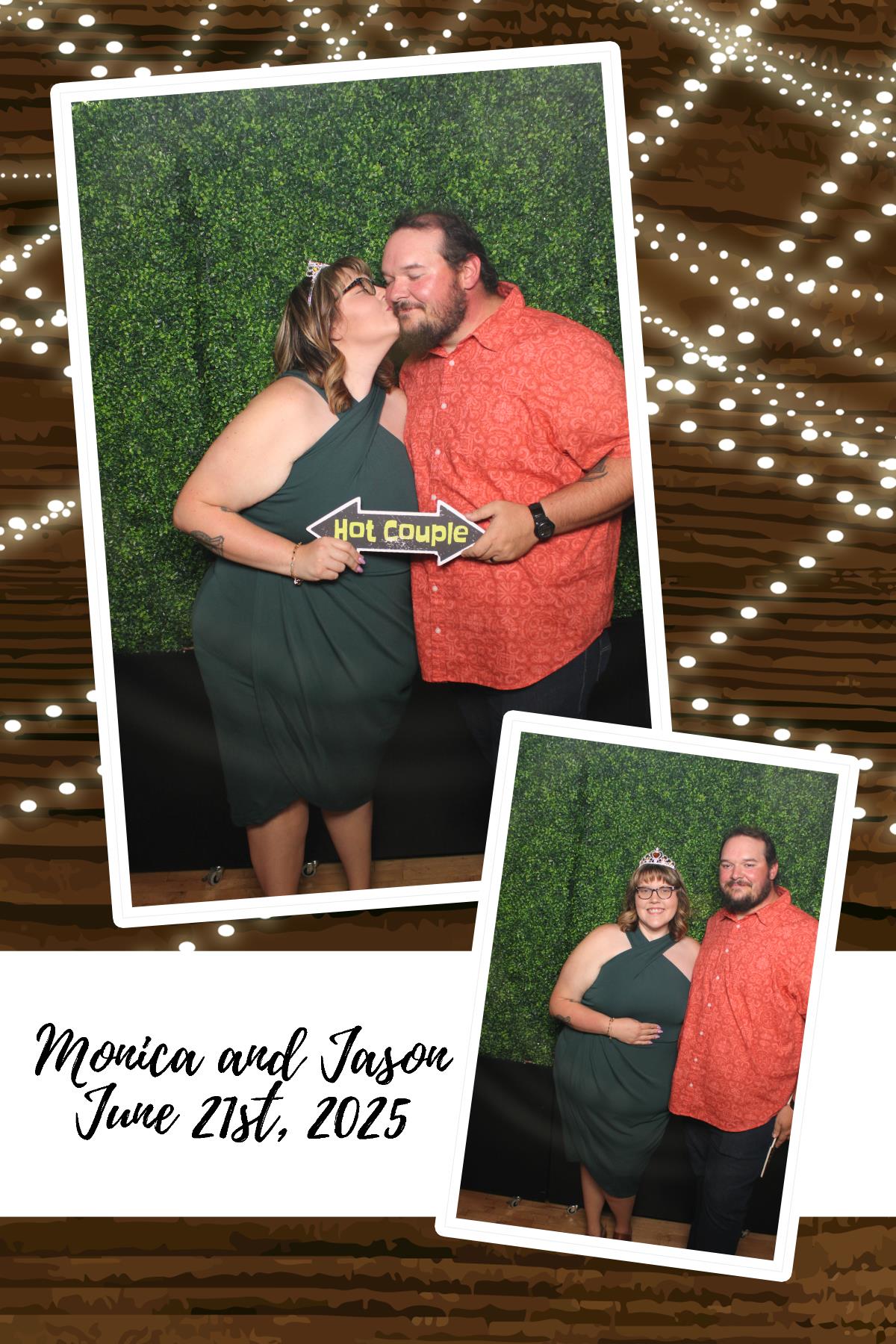Monica & Jason | View more photos from the event at gallery.photoboothcincy.com/u/PhotoBoothCincy/Monica-Jason