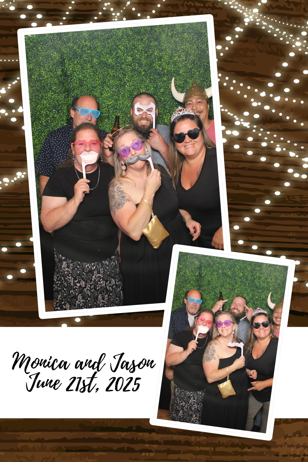 Monica & Jason | View more photos from the event at gallery.photoboothcincy.com/u/PhotoBoothCincy/Monica-Jason