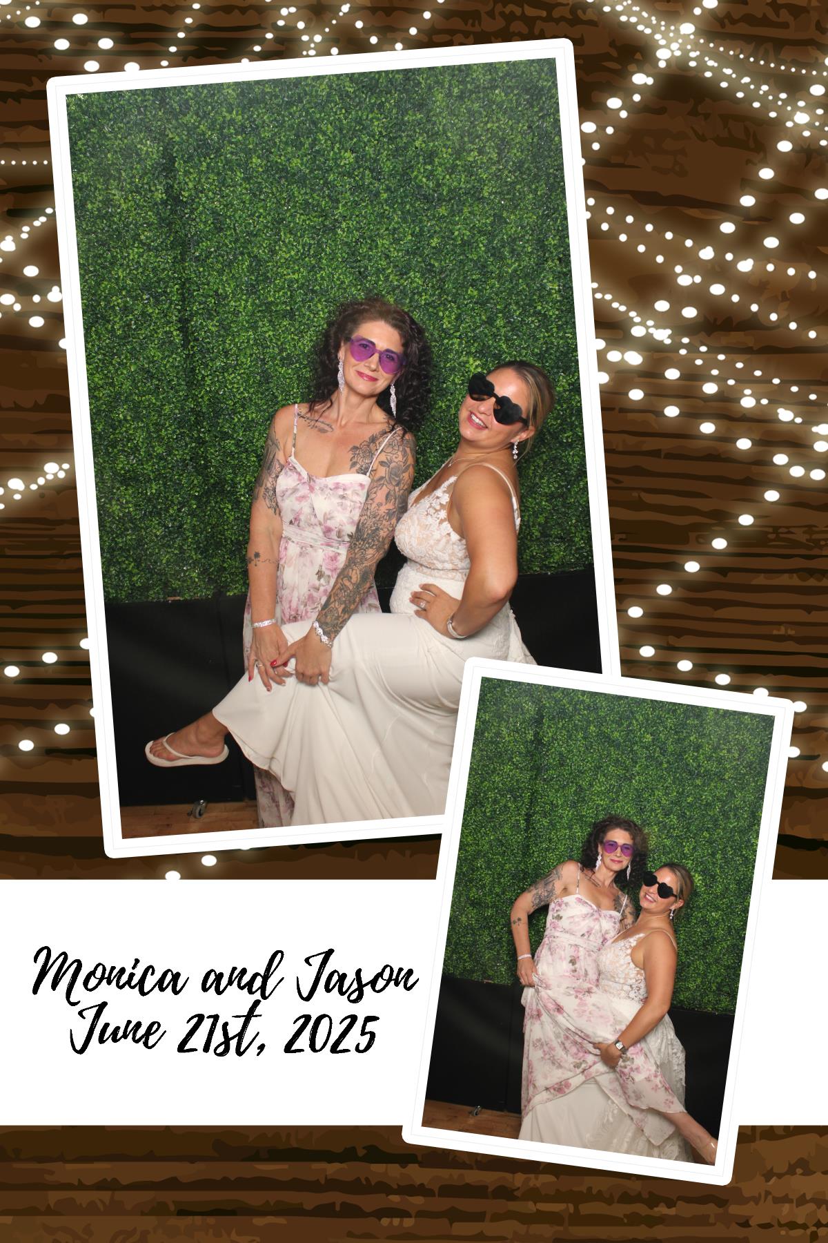 Monica & Jason | View more photos from the event at gallery.photoboothcincy.com/u/PhotoBoothCincy/Monica-Jason
