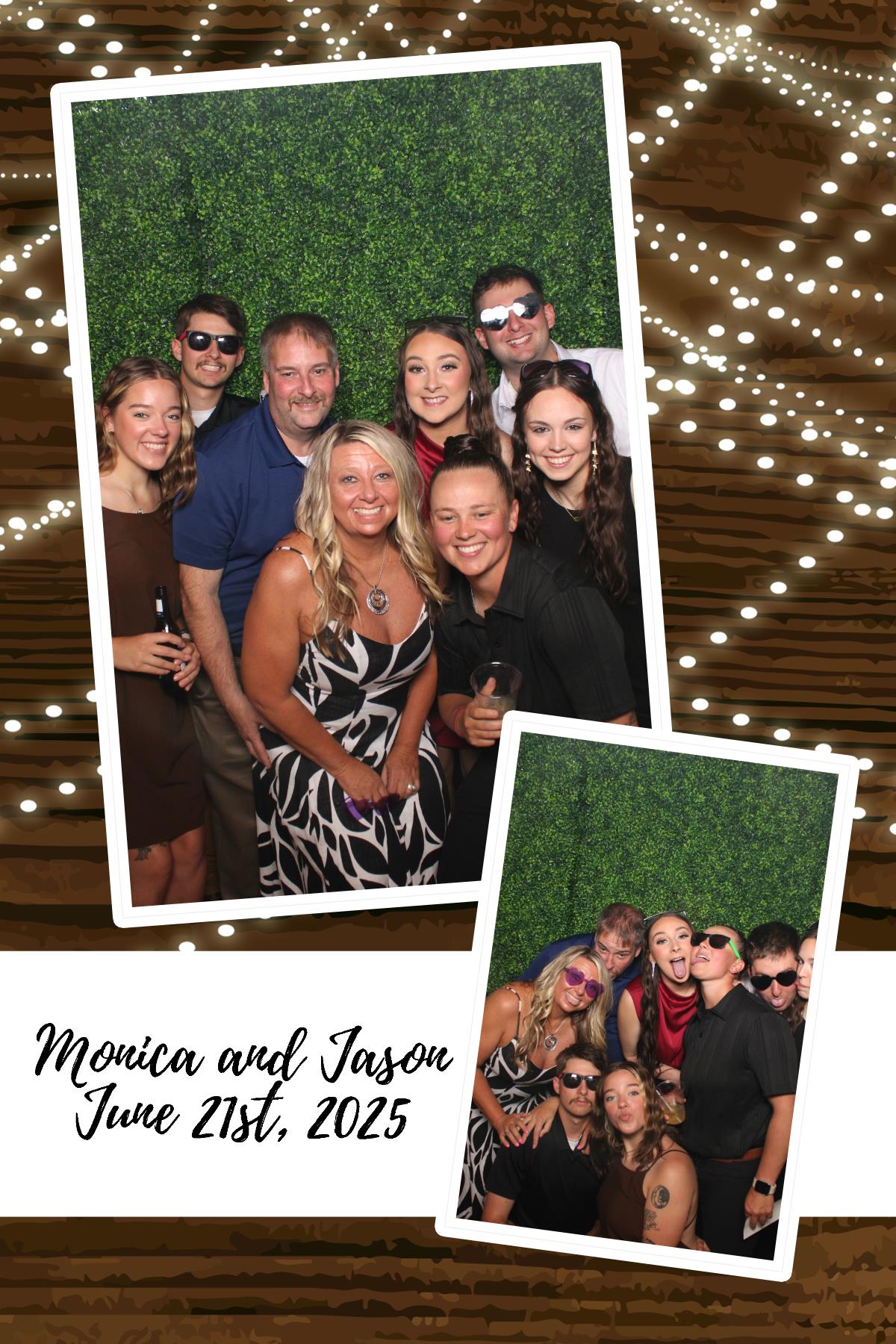 Monica & Jason | View more photos from the event at gallery.photoboothcincy.com/u/PhotoBoothCincy/Monica-Jason