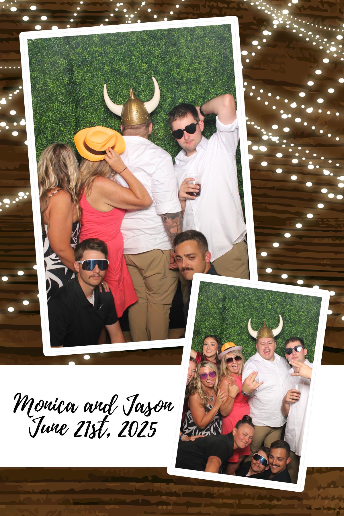 Monica & Jason | View more photos from the event at gallery.photoboothcincy.com/u/PhotoBoothCincy/Monica-Jason