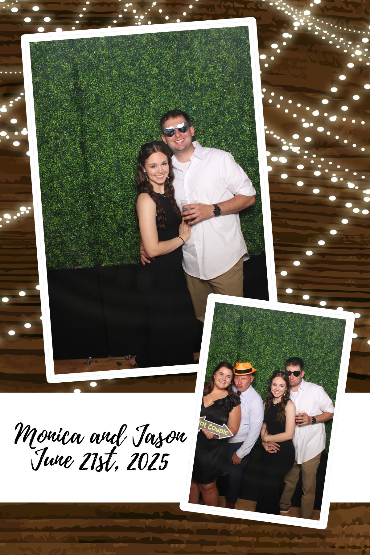 Monica & Jason | View more photos from the event at gallery.photoboothcincy.com/u/PhotoBoothCincy/Monica-Jason
