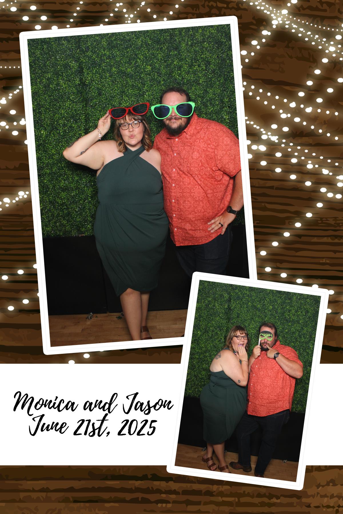 Monica & Jason | View more photos from the event at gallery.photoboothcincy.com/u/PhotoBoothCincy/Monica-Jason