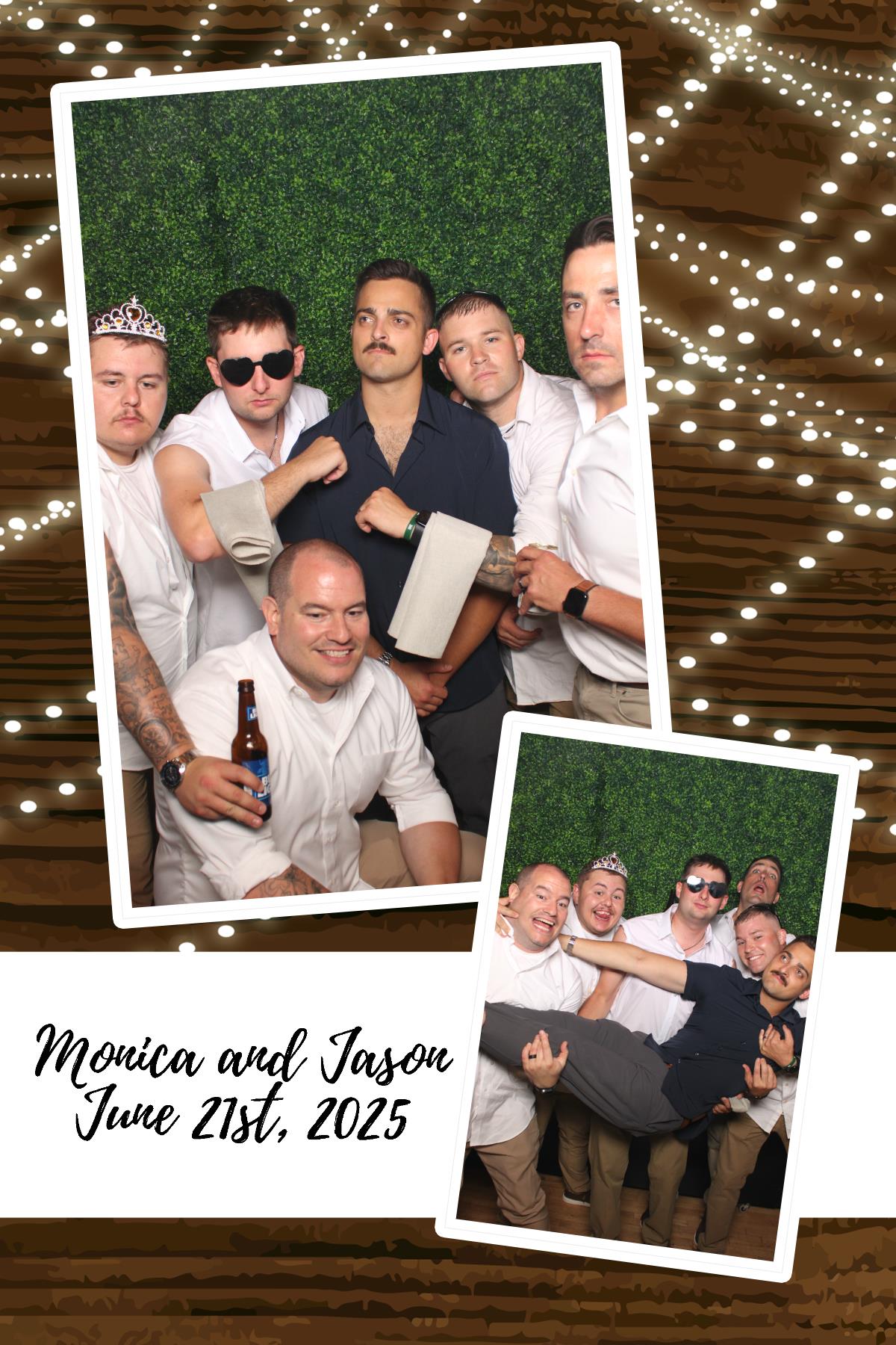 Monica & Jason | View more photos from the event at gallery.photoboothcincy.com/u/PhotoBoothCincy/Monica-Jason