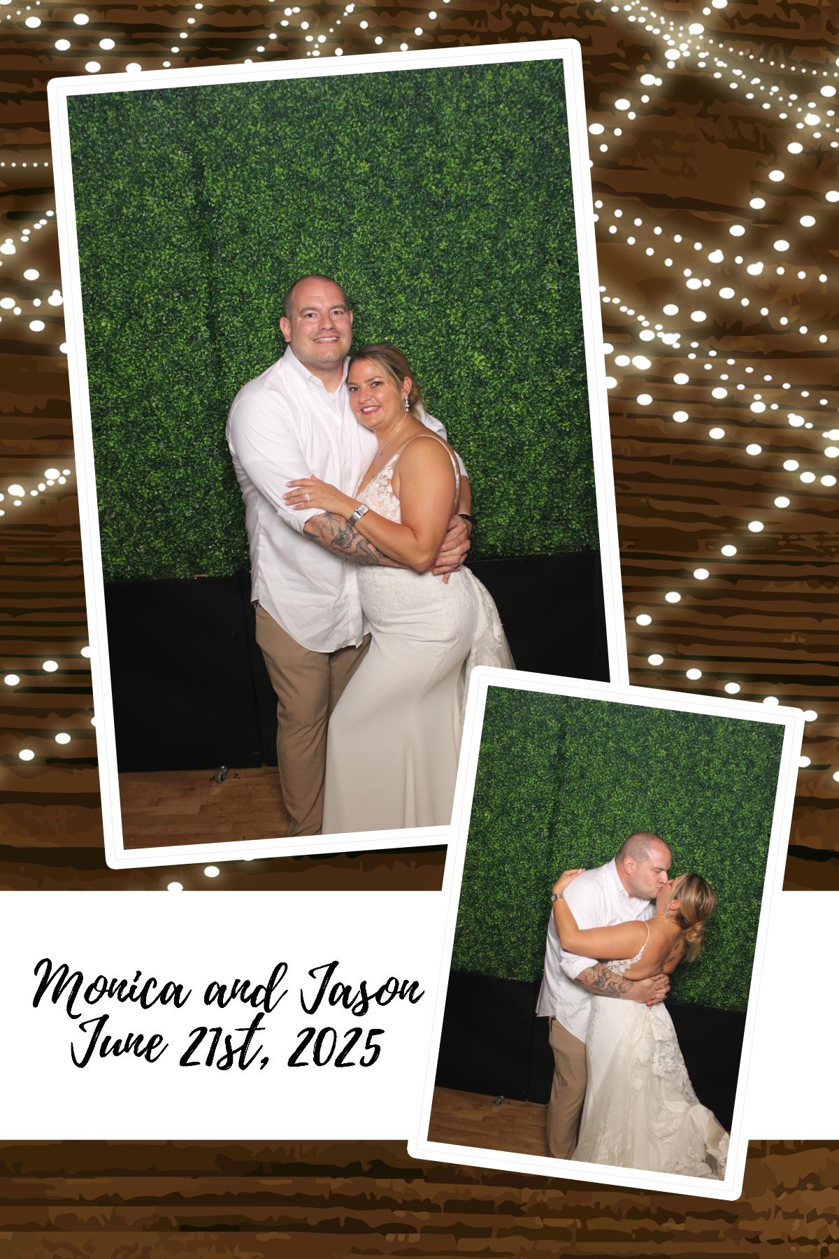 Monica & Jason | View more photos from the event at gallery.photoboothcincy.com/u/PhotoBoothCincy/Monica-Jason