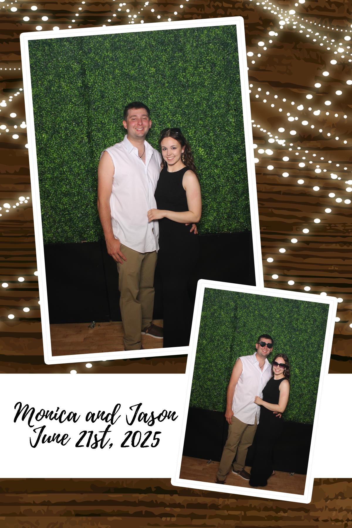 Monica & Jason | View more photos from the event at gallery.photoboothcincy.com/u/PhotoBoothCincy/Monica-Jason