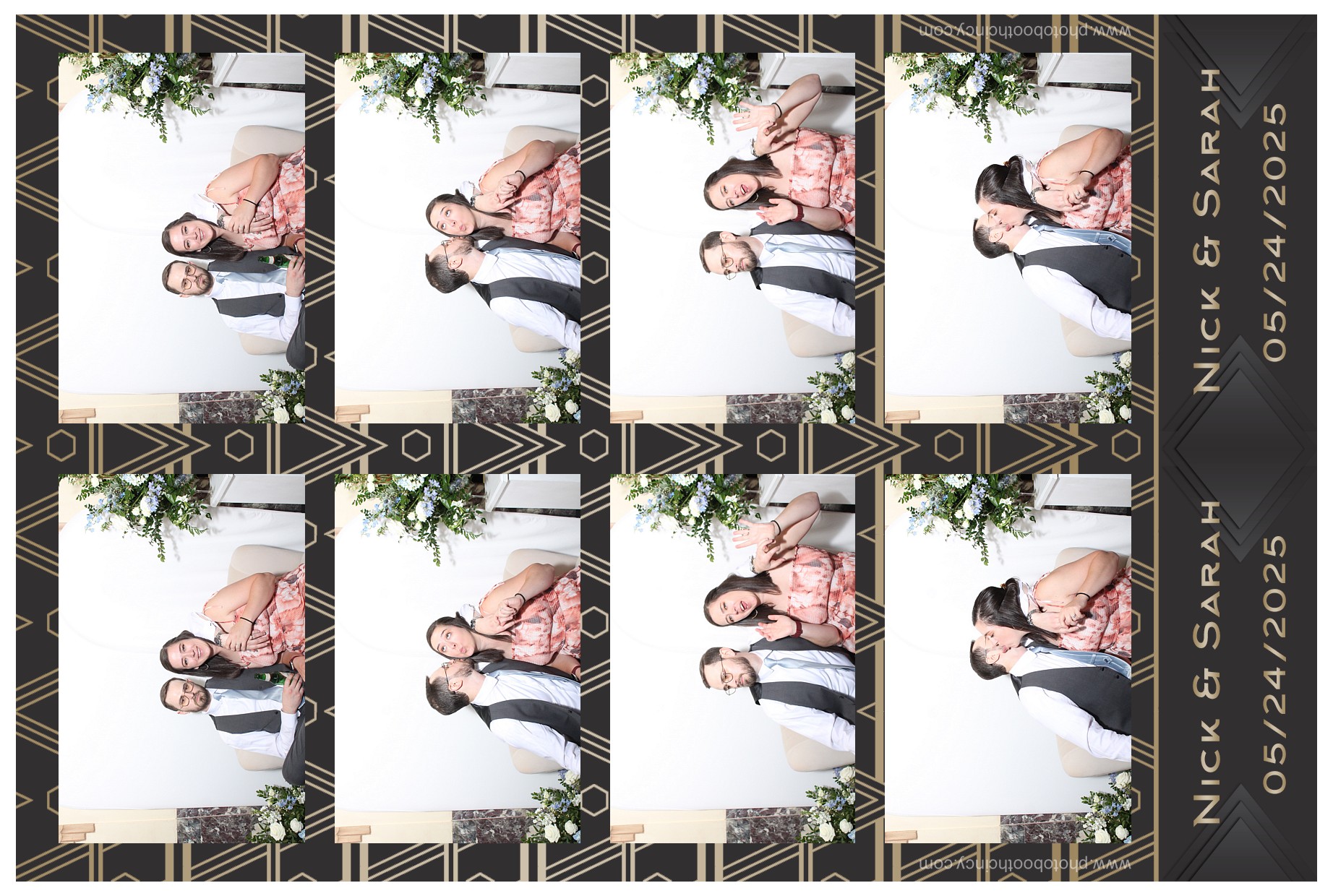 Nick & Sarah | View more photos from the event at gallery.photoboothcincy.com/u/PhotoBoothCincy/Nick-Sarah