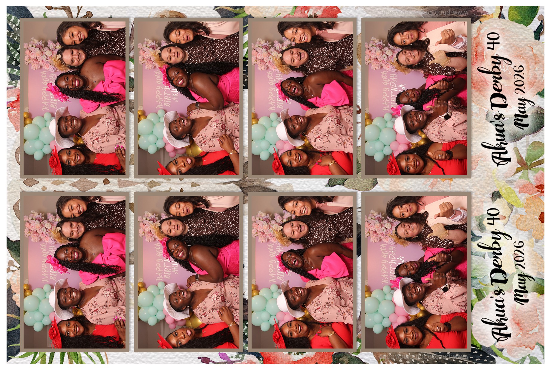 Akua's Run for the Roses 40th Birthday | View more photos from the event at gallery.photoboothcincy.com/u/PhotoBoothCincy/Akuas-Run-for-the-Roses-40th-Birthday