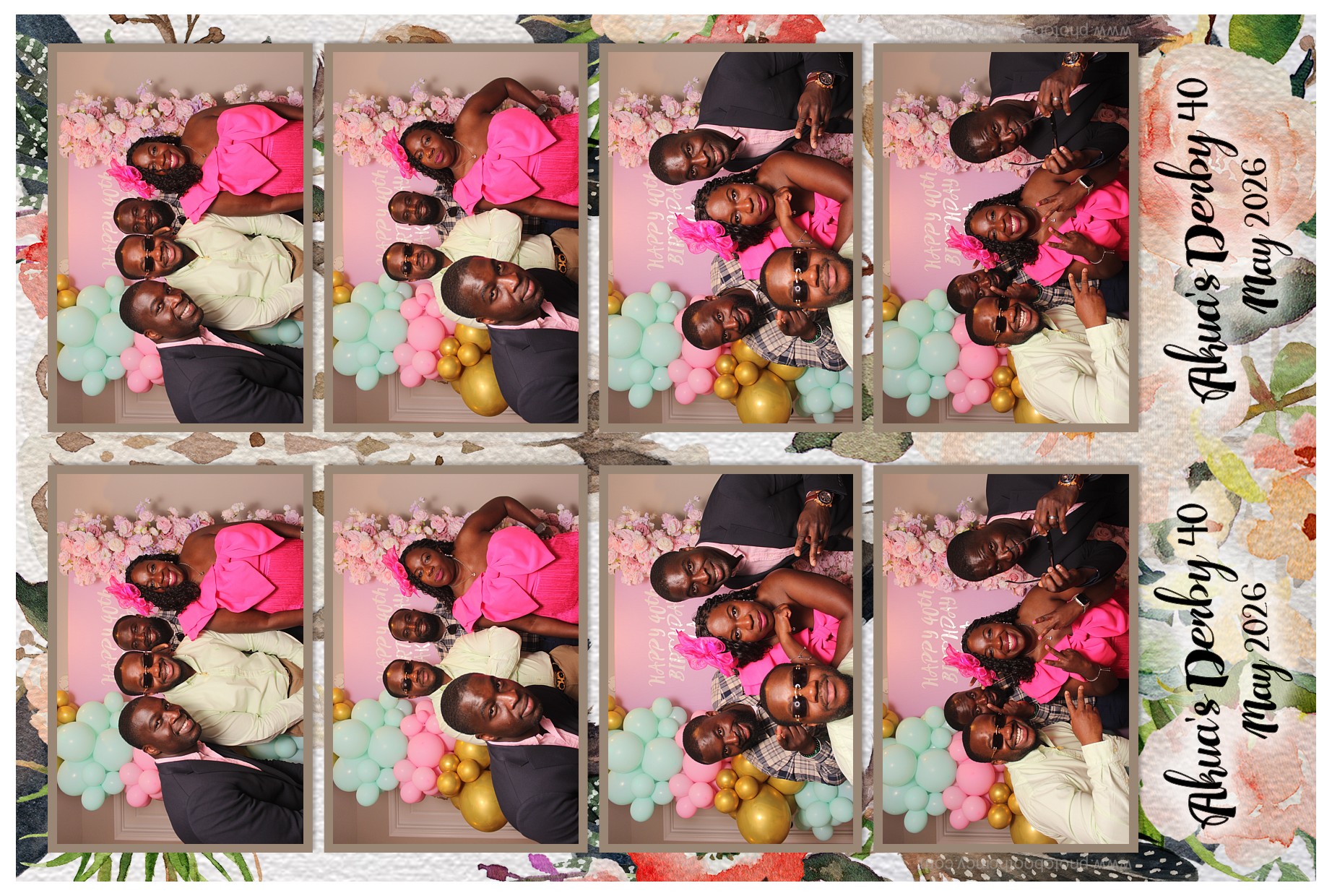 Akua's Run for the Roses 40th Birthday | View more photos from the event at gallery.photoboothcincy.com/u/PhotoBoothCincy/Akuas-Run-for-the-Roses-40th-Birthday