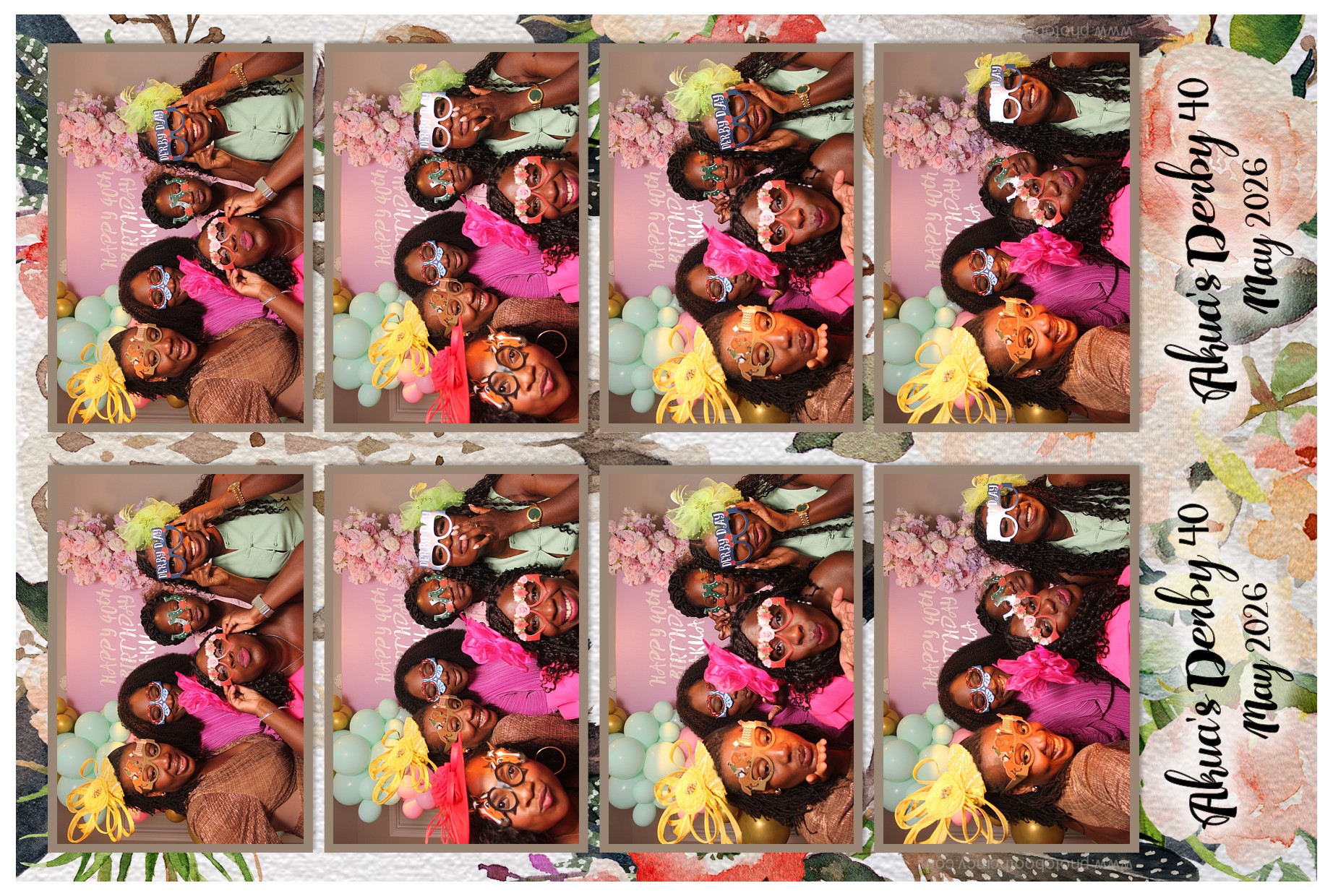 Akua's Run for the Roses 40th Birthday | View more photos from the event at gallery.photoboothcincy.com/u/PhotoBoothCincy/Akuas-Run-for-the-Roses-40th-Birthday