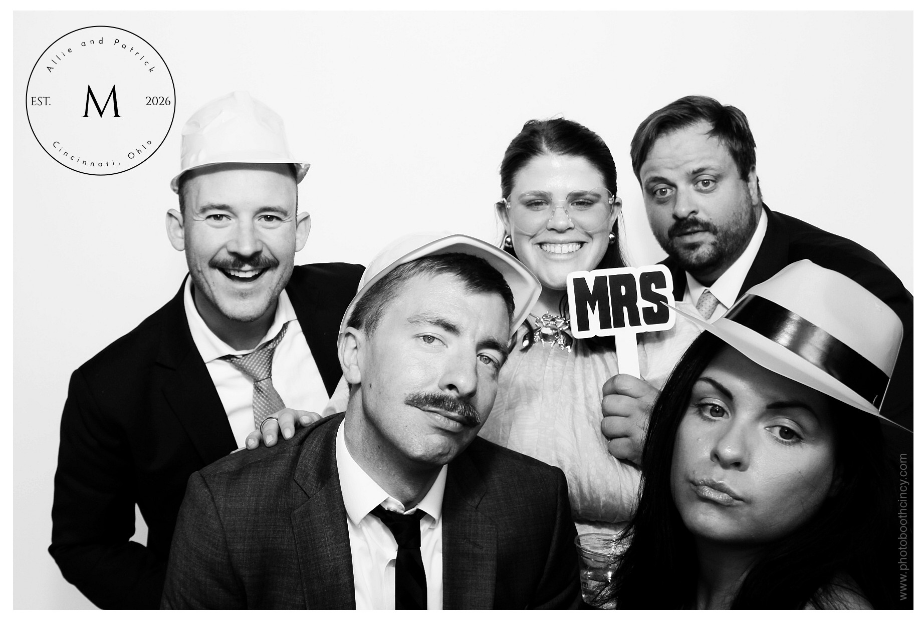 Allie & Patrick | View more photos from the event at gallery.photoboothcincy.com/u/PhotoBoothCincy/Allie-Patrick