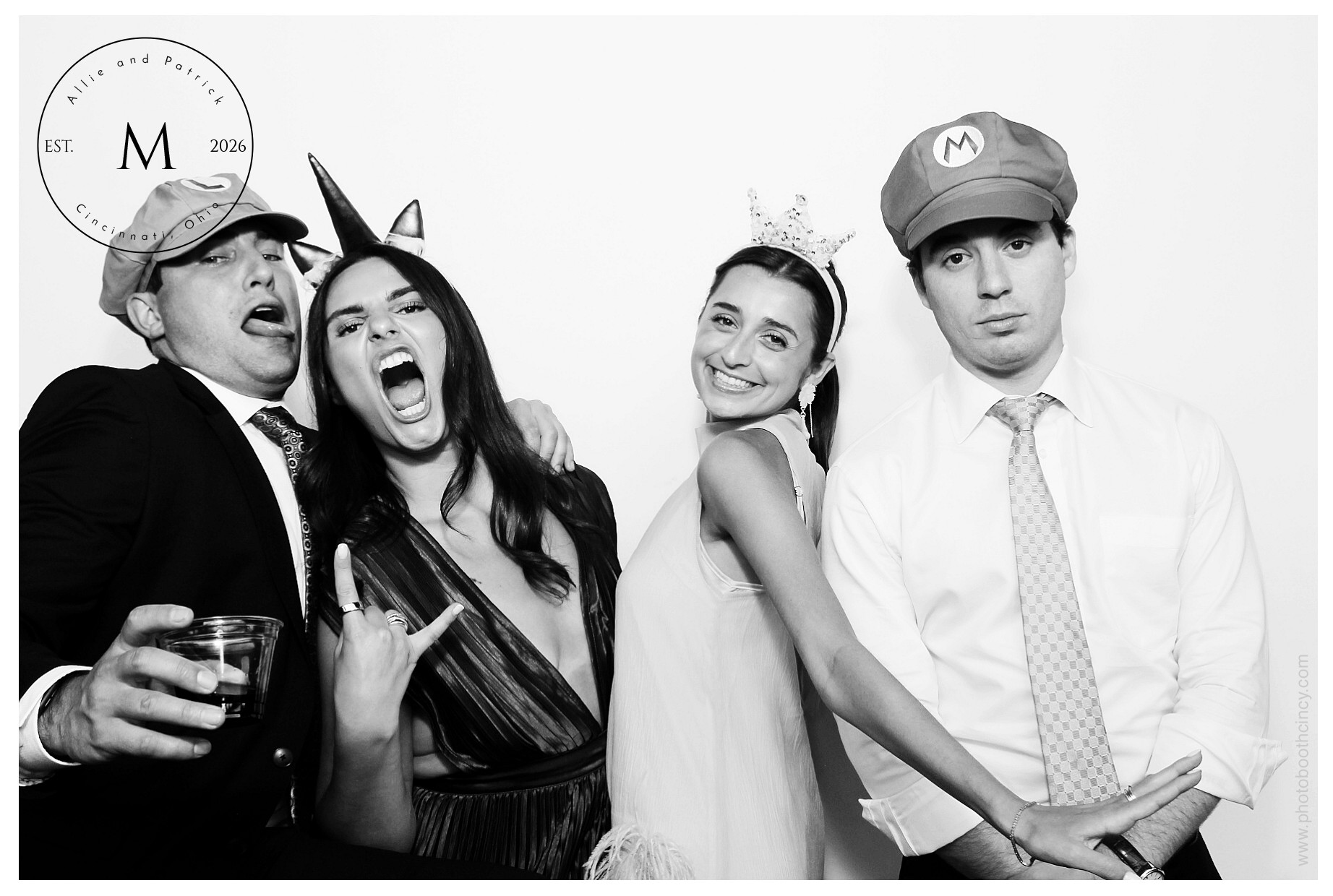 Allie & Patrick | View more photos from the event at gallery.photoboothcincy.com/u/PhotoBoothCincy/Allie-Patrick