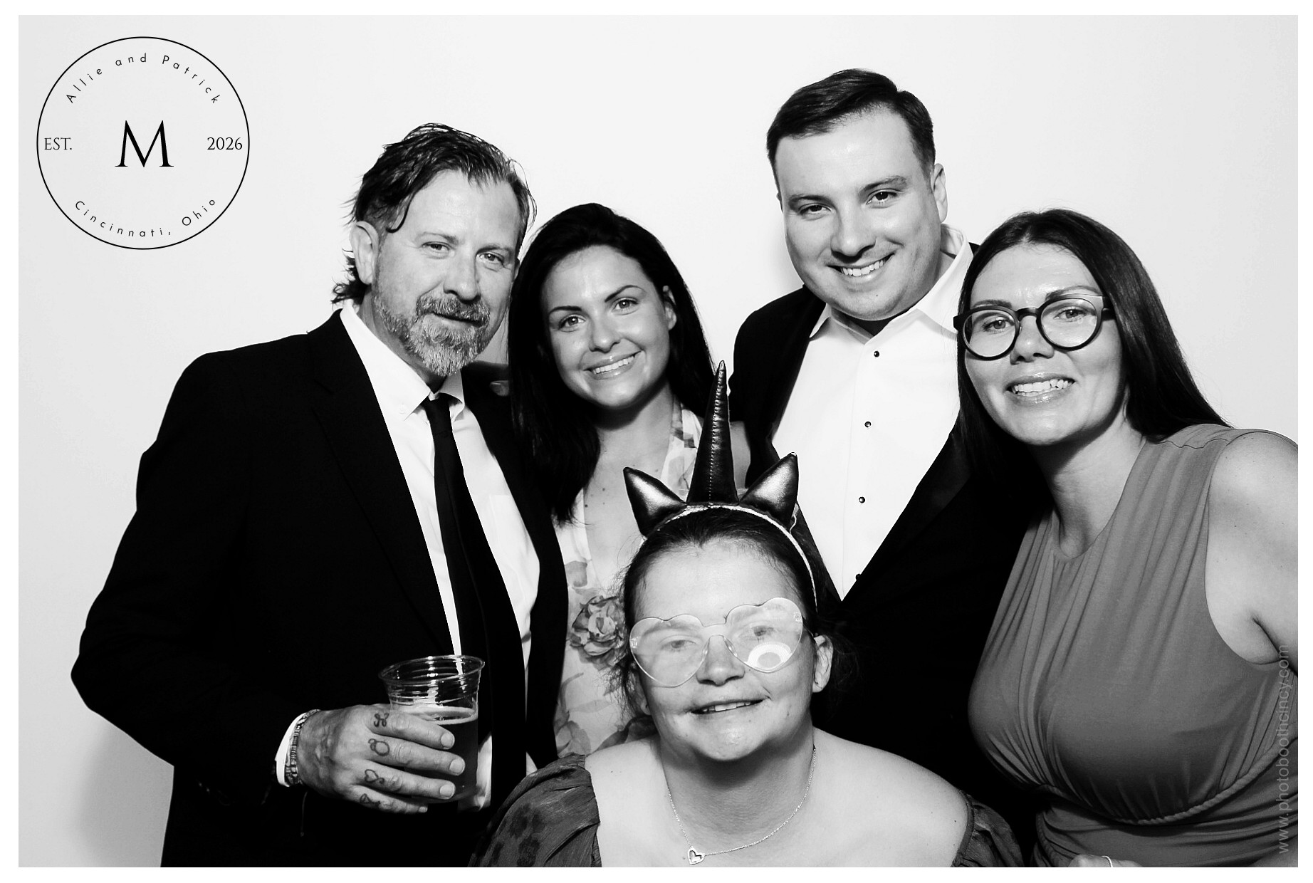 Allie & Patrick | View more photos from the event at gallery.photoboothcincy.com/u/PhotoBoothCincy/Allie-Patrick