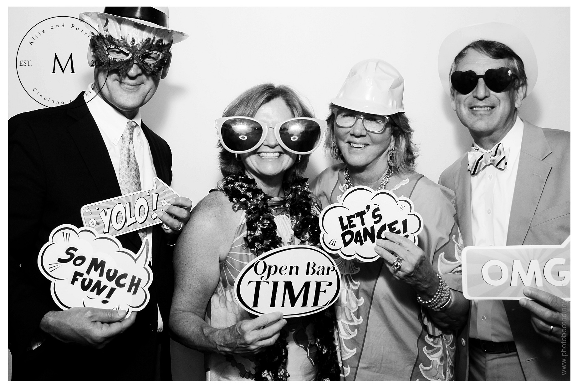 Allie & Patrick | View more photos from the event at gallery.photoboothcincy.com/u/PhotoBoothCincy/Allie-Patrick