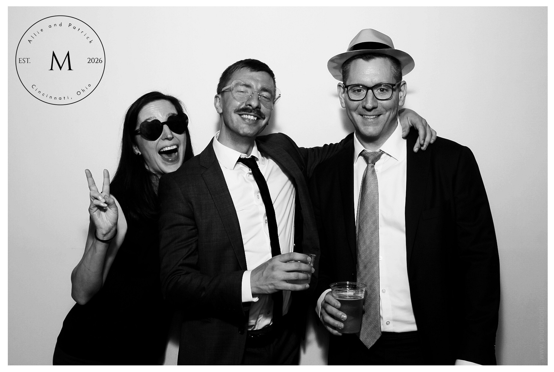 Allie & Patrick | View more photos from the event at gallery.photoboothcincy.com/u/PhotoBoothCincy/Allie-Patrick