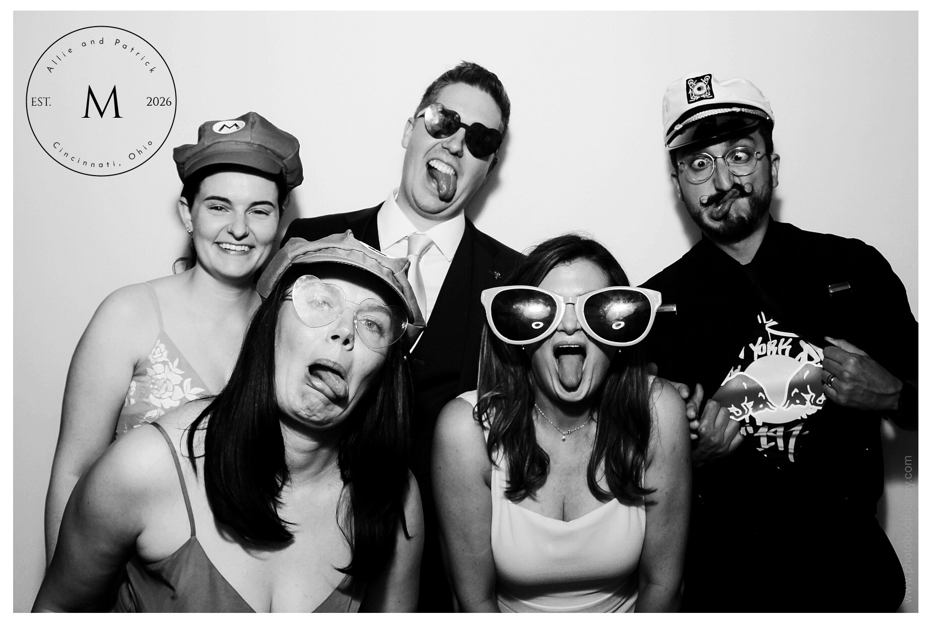 Allie & Patrick | View more photos from the event at gallery.photoboothcincy.com/u/PhotoBoothCincy/Allie-Patrick
