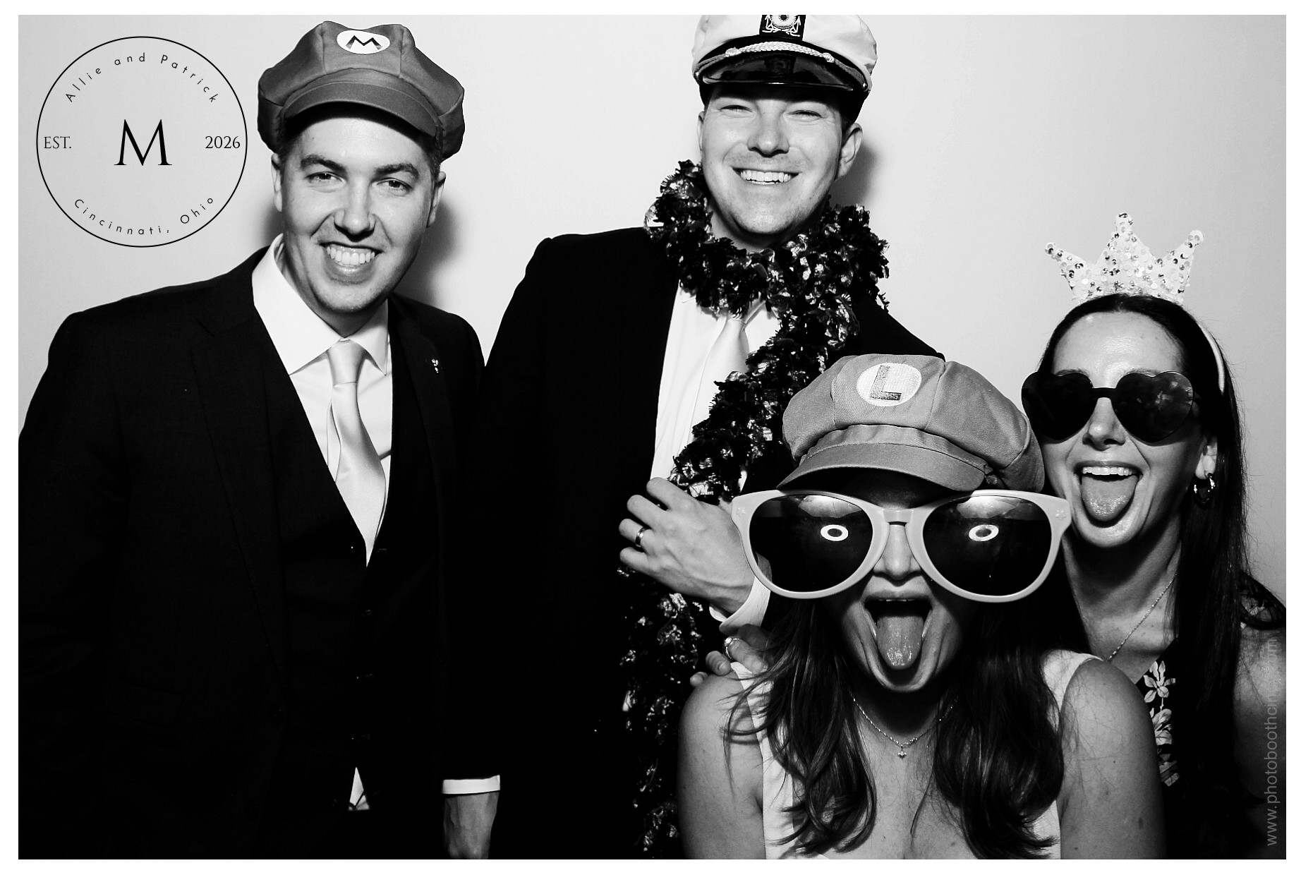 Allie & Patrick | View more photos from the event at gallery.photoboothcincy.com/u/PhotoBoothCincy/Allie-Patrick