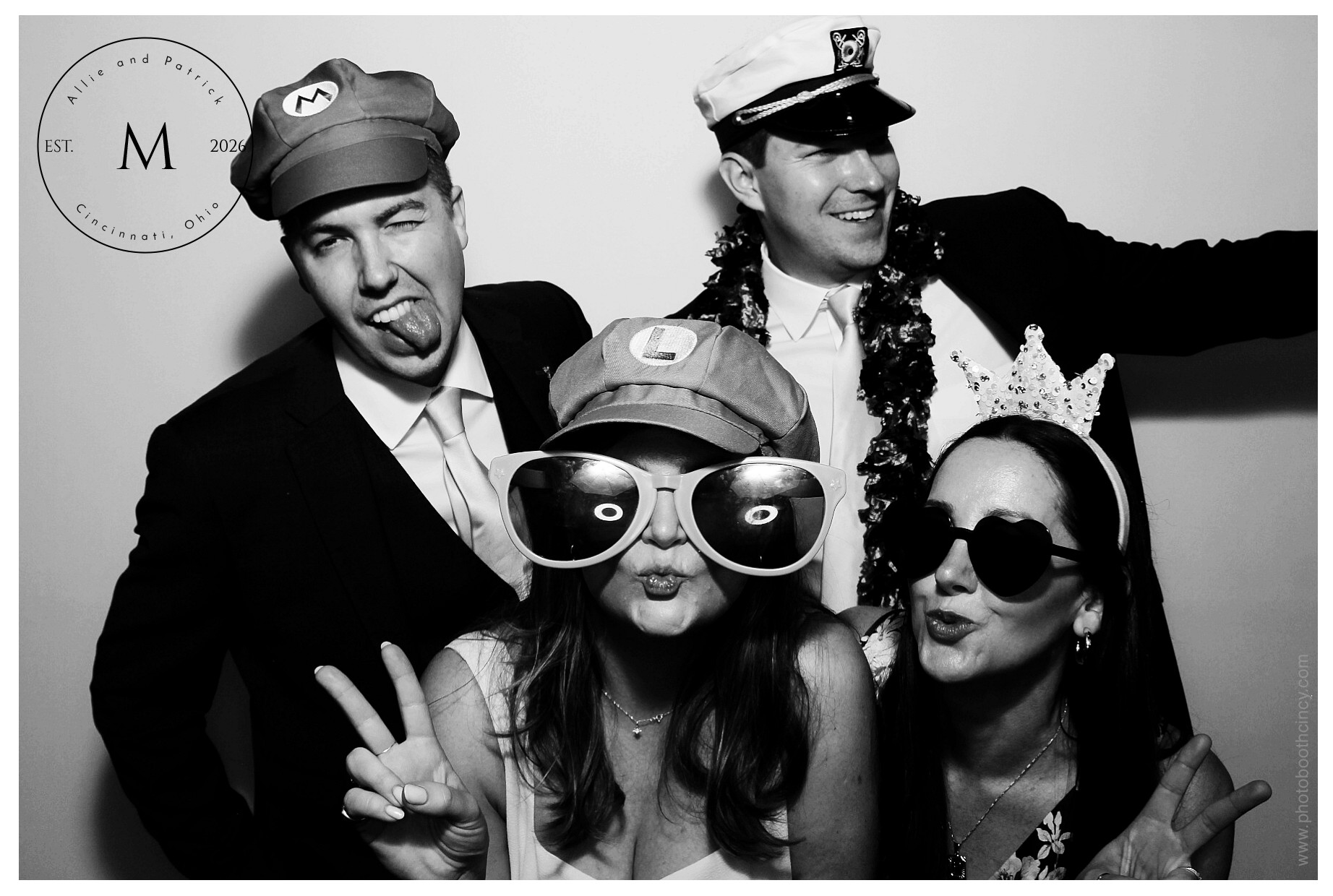 Allie & Patrick | View more photos from the event at gallery.photoboothcincy.com/u/PhotoBoothCincy/Allie-Patrick
