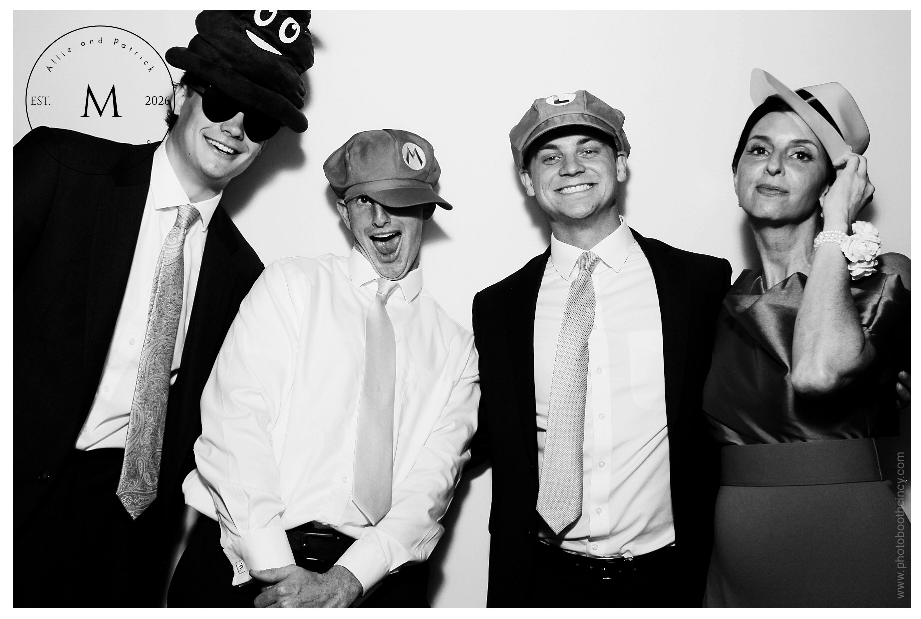 Allie & Patrick | View more photos from the event at gallery.photoboothcincy.com/u/PhotoBoothCincy/Allie-Patrick