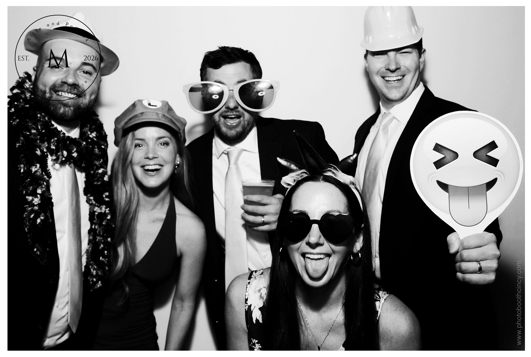 Allie & Patrick | View more photos from the event at gallery.photoboothcincy.com/u/PhotoBoothCincy/Allie-Patrick