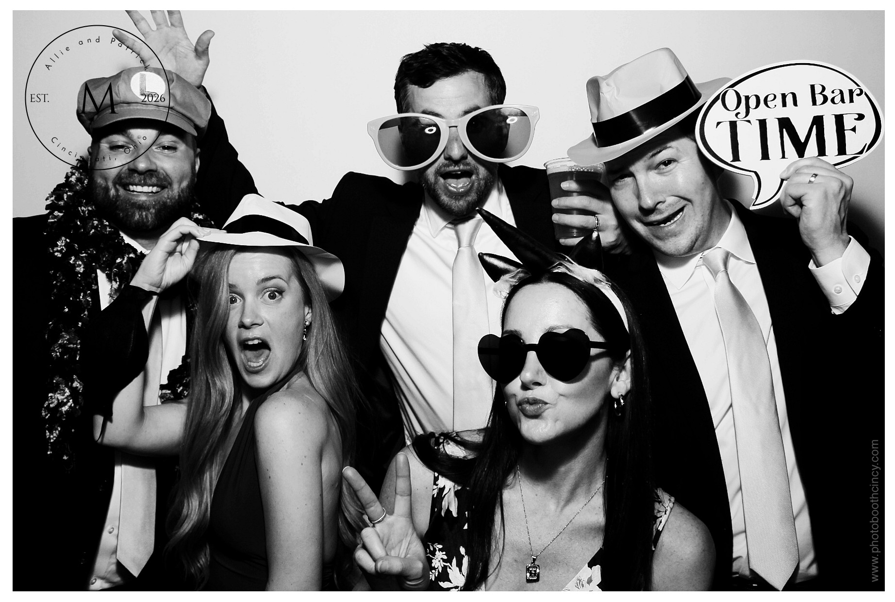 Allie & Patrick | View more photos from the event at gallery.photoboothcincy.com/u/PhotoBoothCincy/Allie-Patrick